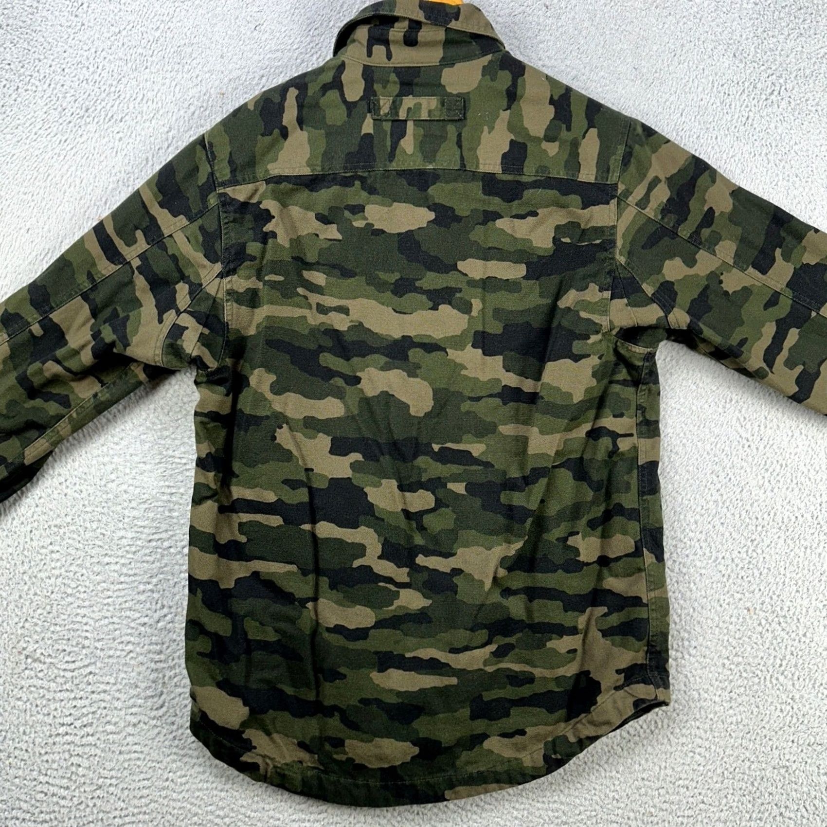 Duluth Trading Company Duluth Trading Co Shirt Shacket Mens Medium Green Camo Pocket Military Jacket Size US M / EU 48-50 / 2 - 3 Thumbnail