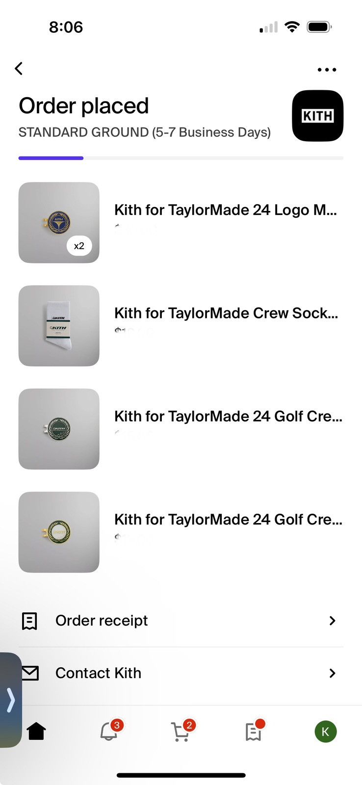Kith × TaylorMade Kith for TaylorMade 24 Golf Crest Fairway PH Size ONE SIZE - 5 Thumbnail