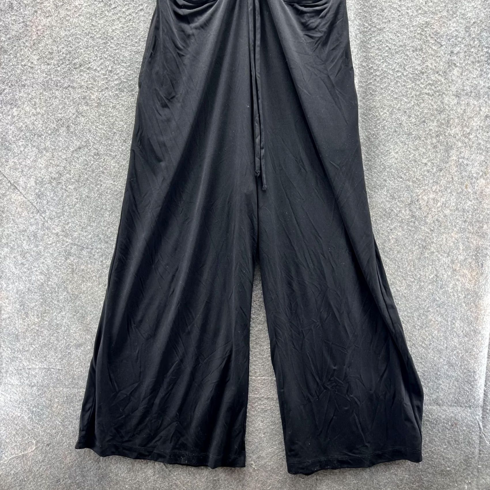 Tommy Bahama Tommy Bahama Black Sleeveless Dress Women Small Polyester A-Line Overall Jump Suit Long Dress Ladies Size S / US 4 / IT 40 - 3 Thumbnail