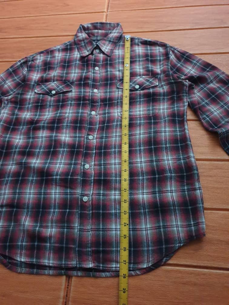 Japanese Brand 💥Bicol Bird checkered red flannel shirt Size US M / EU 48-50 / 2 - 7 Thumbnail