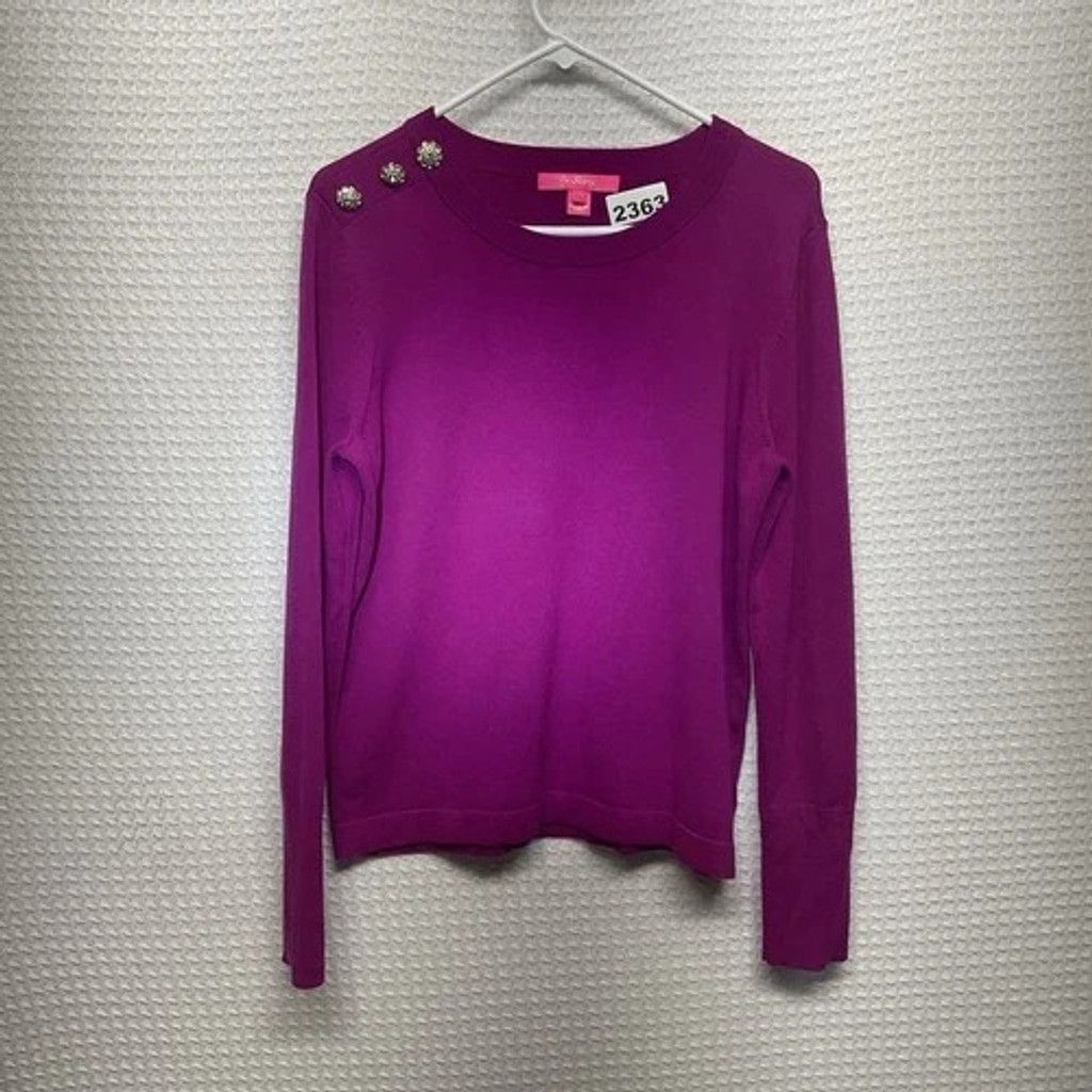 Lilly Pulitzer Lilly Pulitzer Morgen Cotton Blend Crew Neck Sweater Women M Size M / US 6-8 / IT 42-44 - 1 Thumbnail
