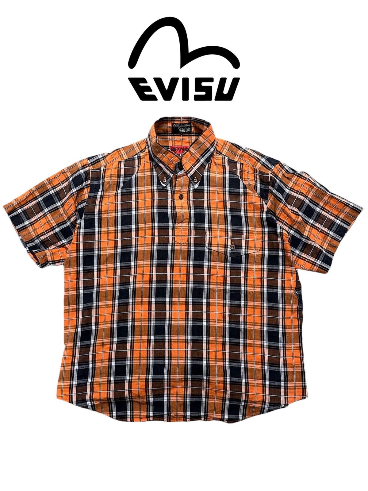 Evisu Evisu Yamane Half Button Up Shirt Made in Japan Size US M / EU 48-50 / 2 - 2 Thumbnail