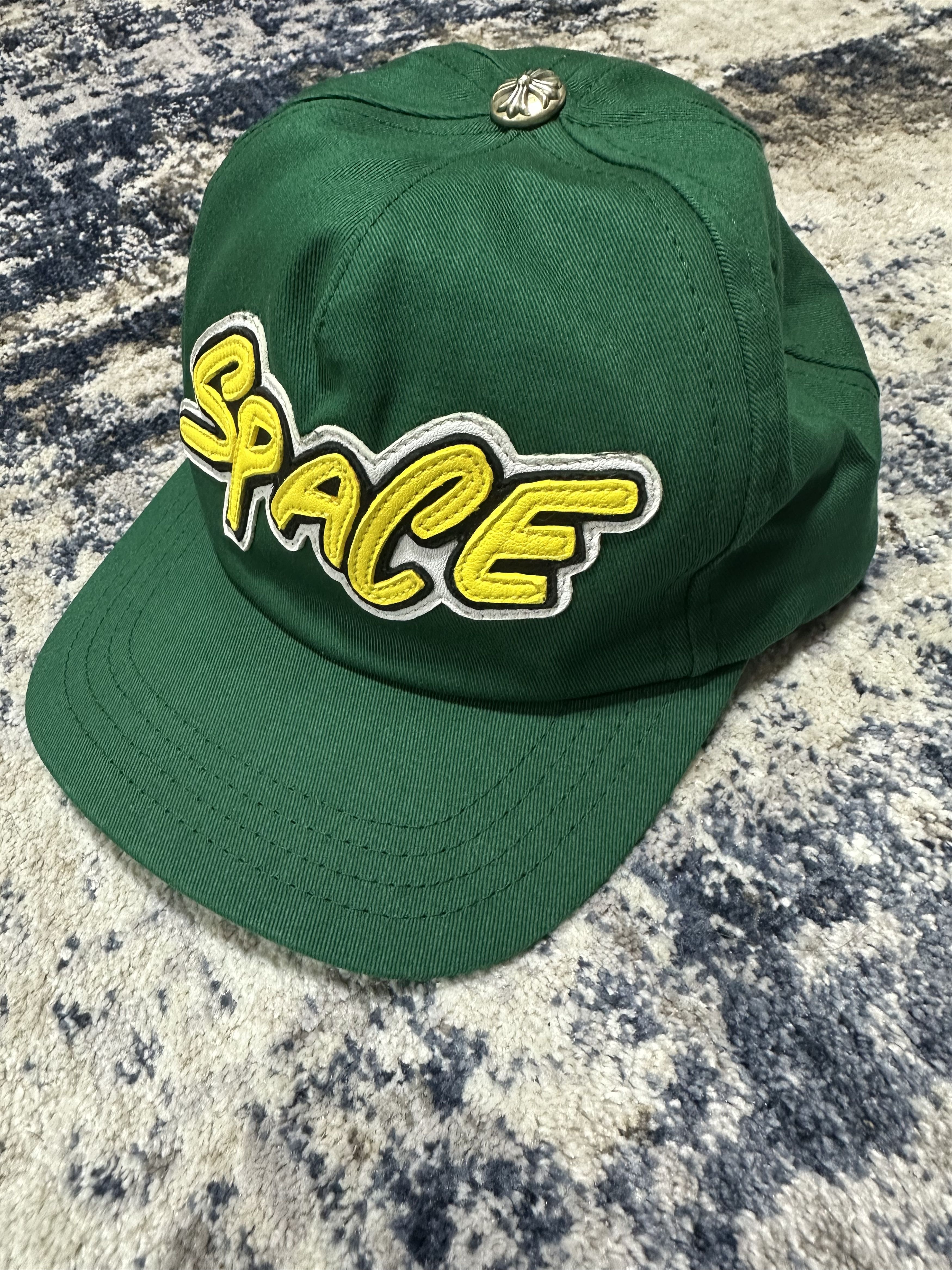 Chrome Hearts Chrome Hearts Matty Boy Leather Space Patch Green Hat Size ONE SIZE - 1 Thumbnail