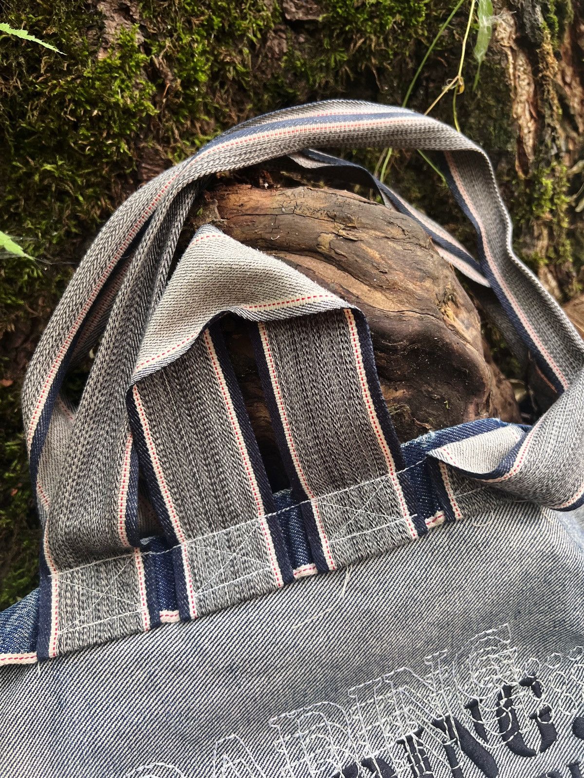 Handmade × Japanese Brand Handmade selvedge denim tote bag Size ONE SIZE - 2 Thumbnail