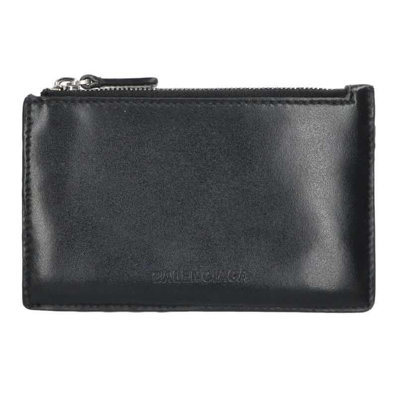 Balenciaga Balenciaga Leather Wallet Black x Green Size ONE SIZE - 1 Thumbnail