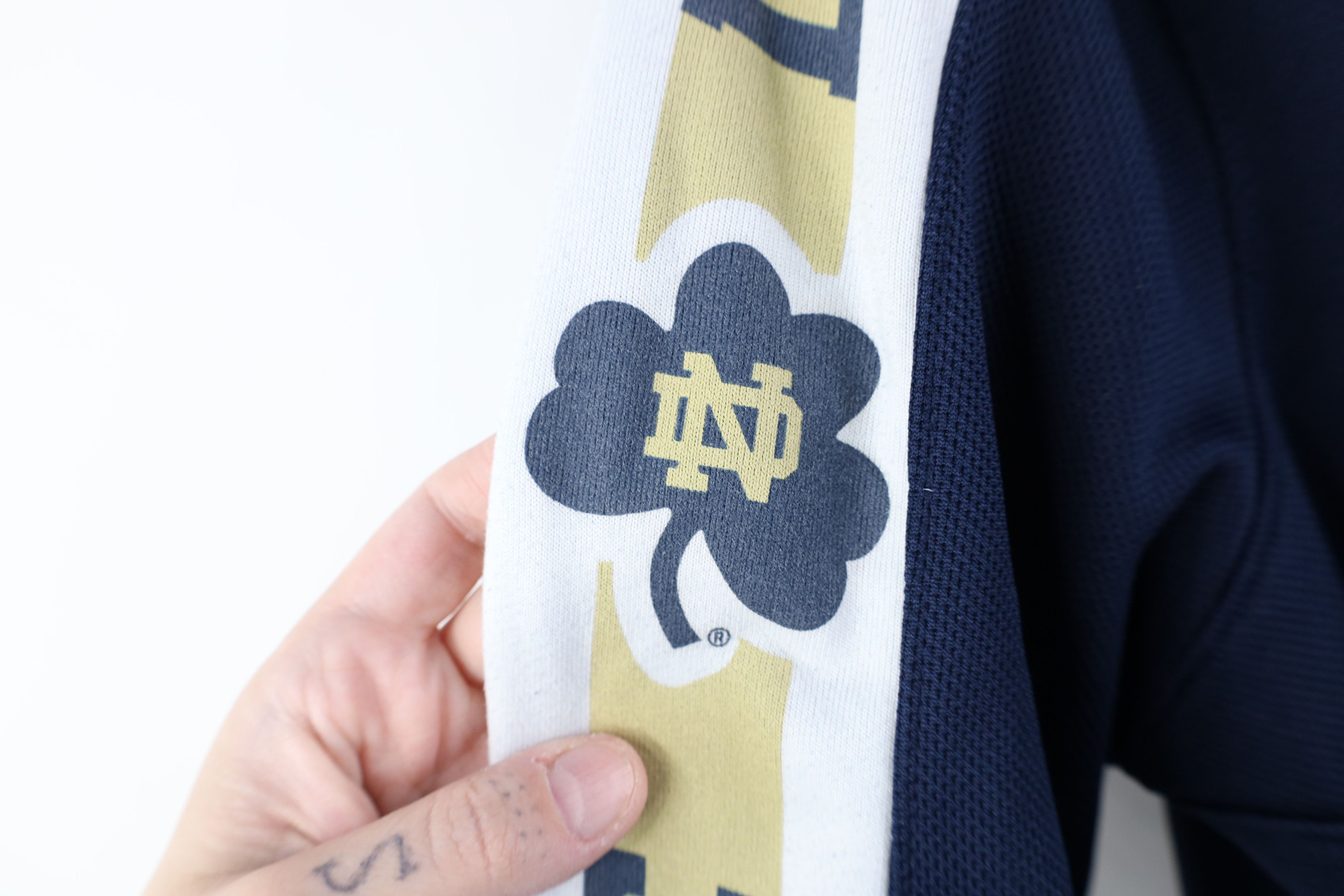 Adidas Vintage Y2K Adidas Notre Dame University Hoodie Sweatshirt Size US XL / EU 56 / 4 - 7 Thumbnail
