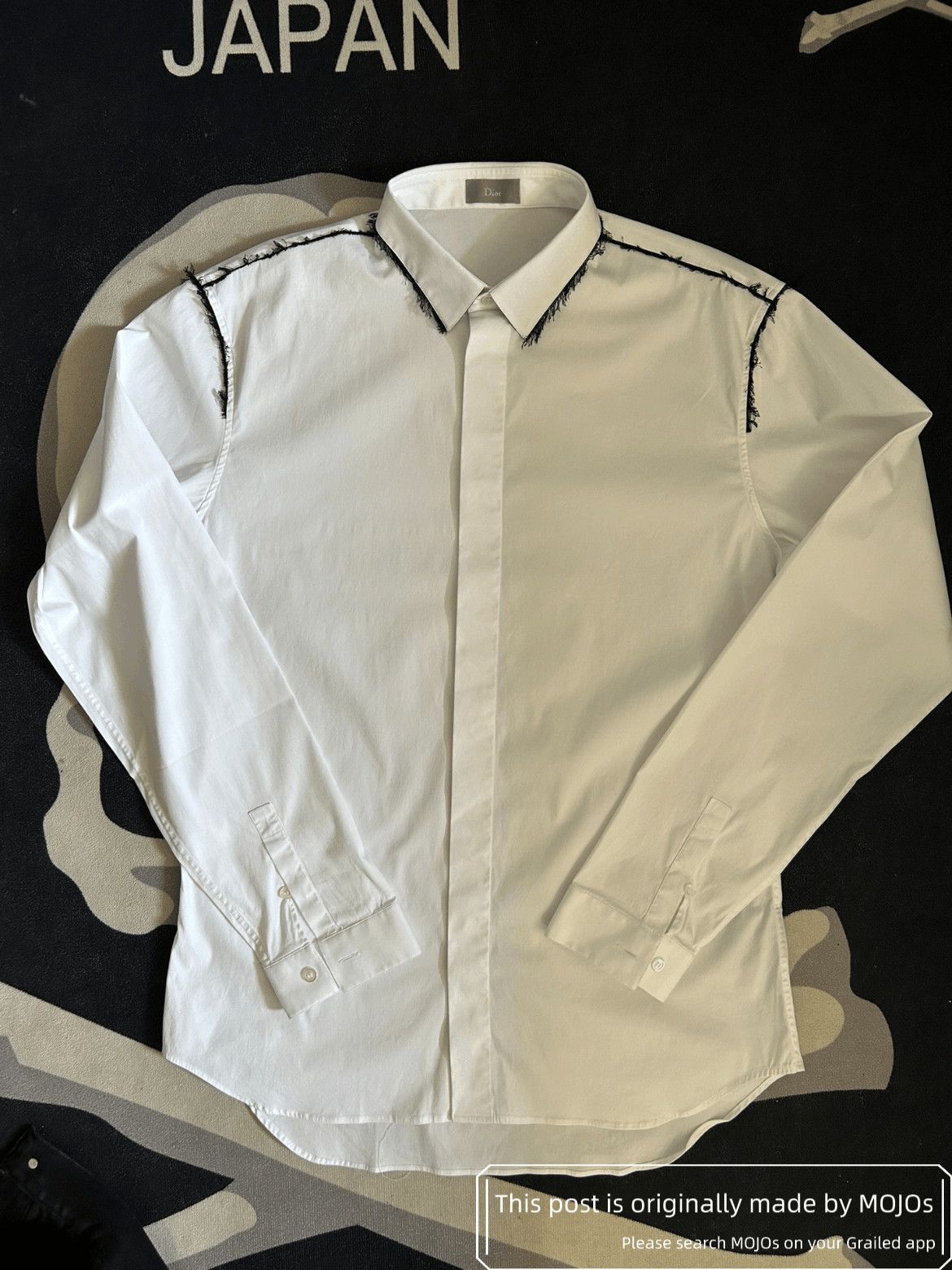 Dior Sz 40 Dior Black Tassels Line Shirt Size US L / EU 52-54 / 3 - 1 Thumbnail