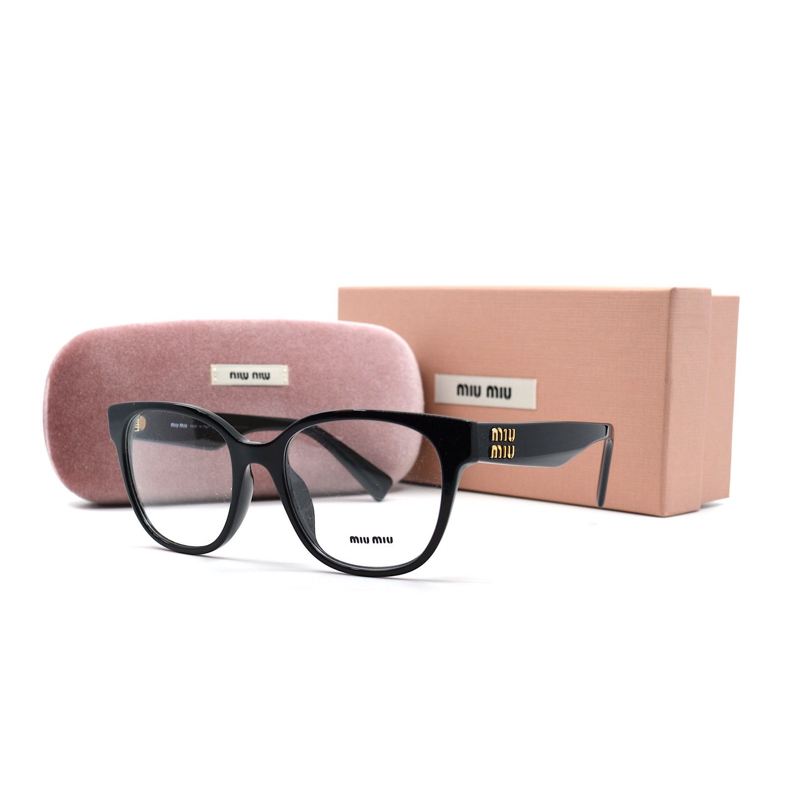 Miu Miu NEW MIU MIU MU02VV BLACK AUTHENTIC EYEGLASSES FRAME | Grailed