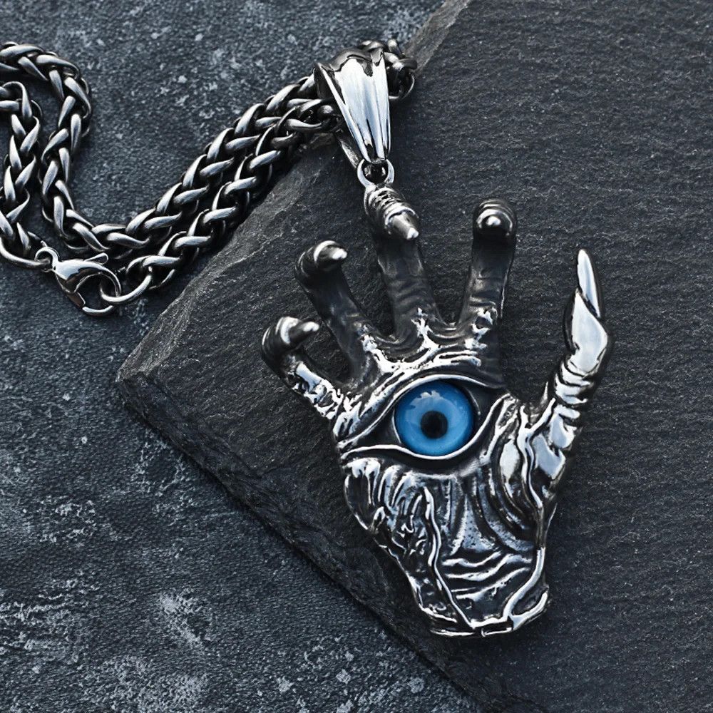 Jewelry Gothic Demon Hand Claw Pendant Necklace Size ONE SIZE - 2 Thumbnail