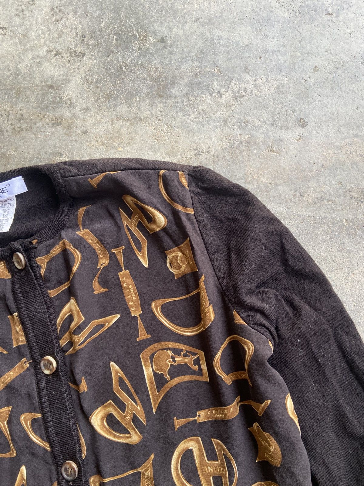 Celine CELINE BAROQUE MONOGRAM CARDIGAN Size S / US 4 / IT 40 - 6 Thumbnail
