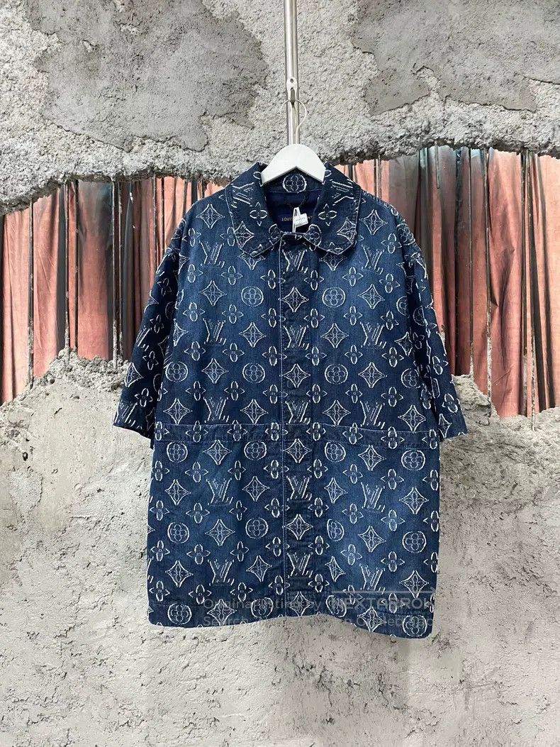 Louis Vuitton Louis Vuitton Denim Short Sleeve Jacket Size US L / EU 52-54 / 3 - 1 Thumbnail
