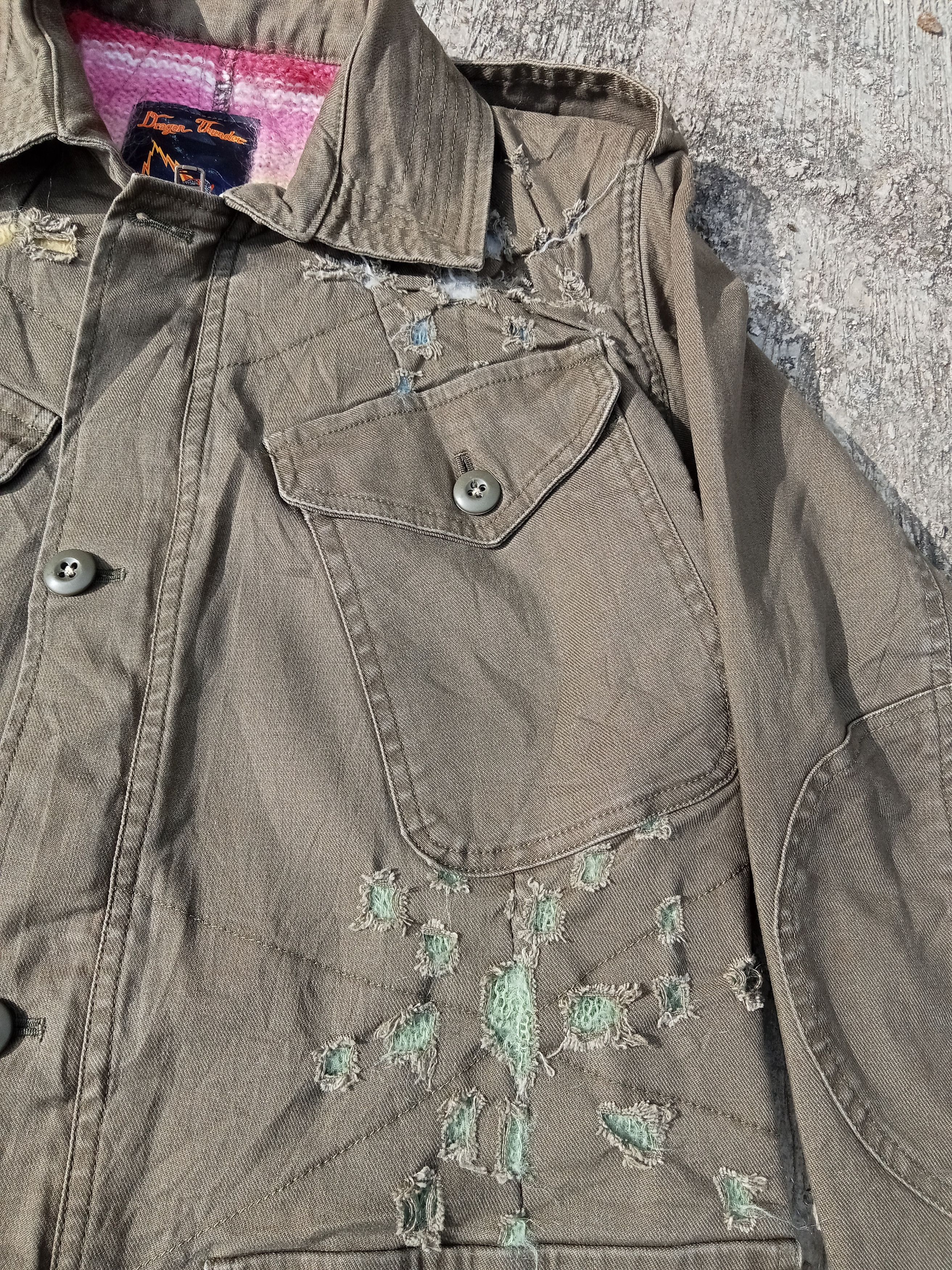Japanese Brand Dragon Thunder distressed Parka Punk Jacket Size US M / EU 48-50 / 2 - 2 Thumbnail
