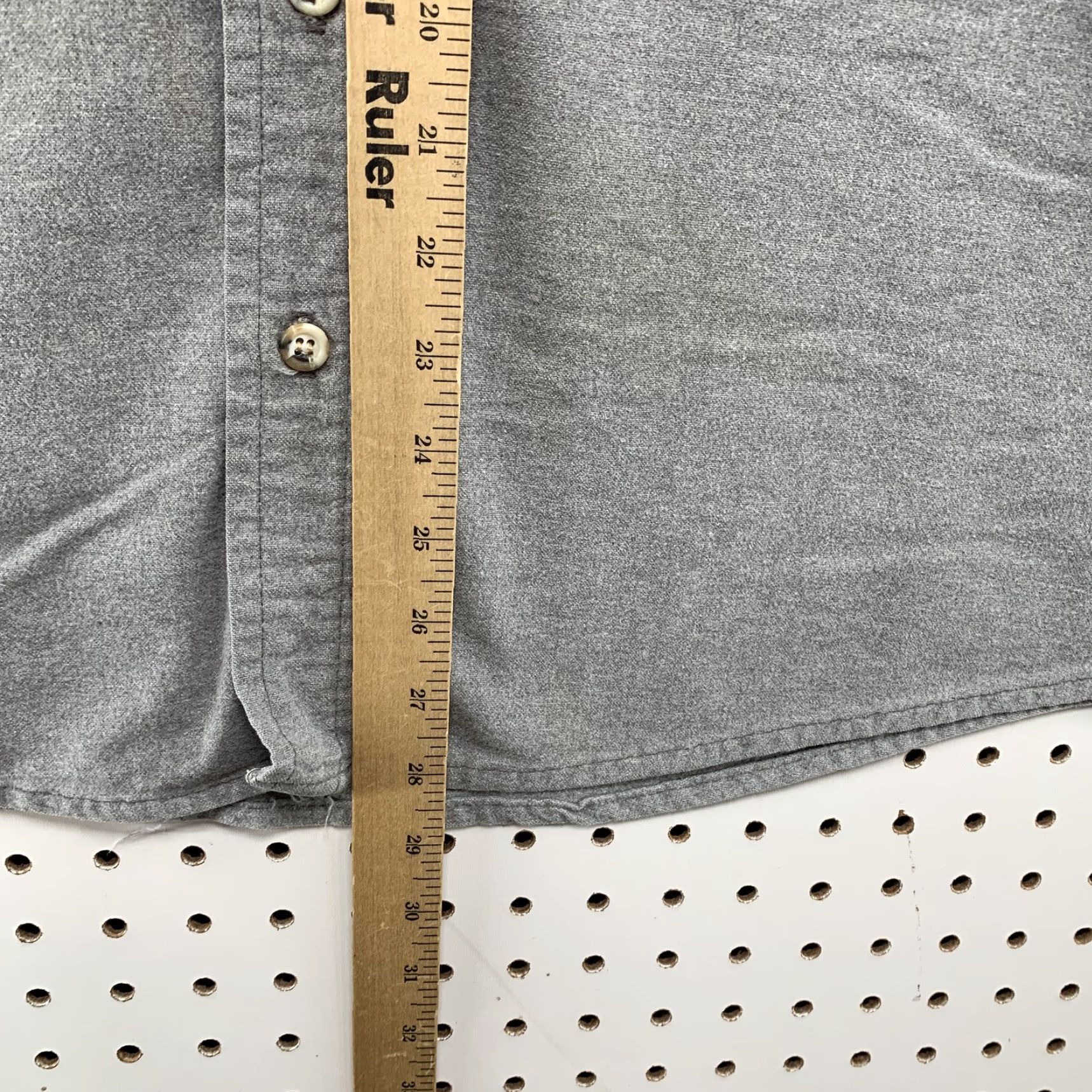 Vintage VINTAGE Five Brother Button-Up Shirt Mens Gray Long Sleeve Chamois Shirt Size US L / EU 52-54 / 3 - 6 Thumbnail