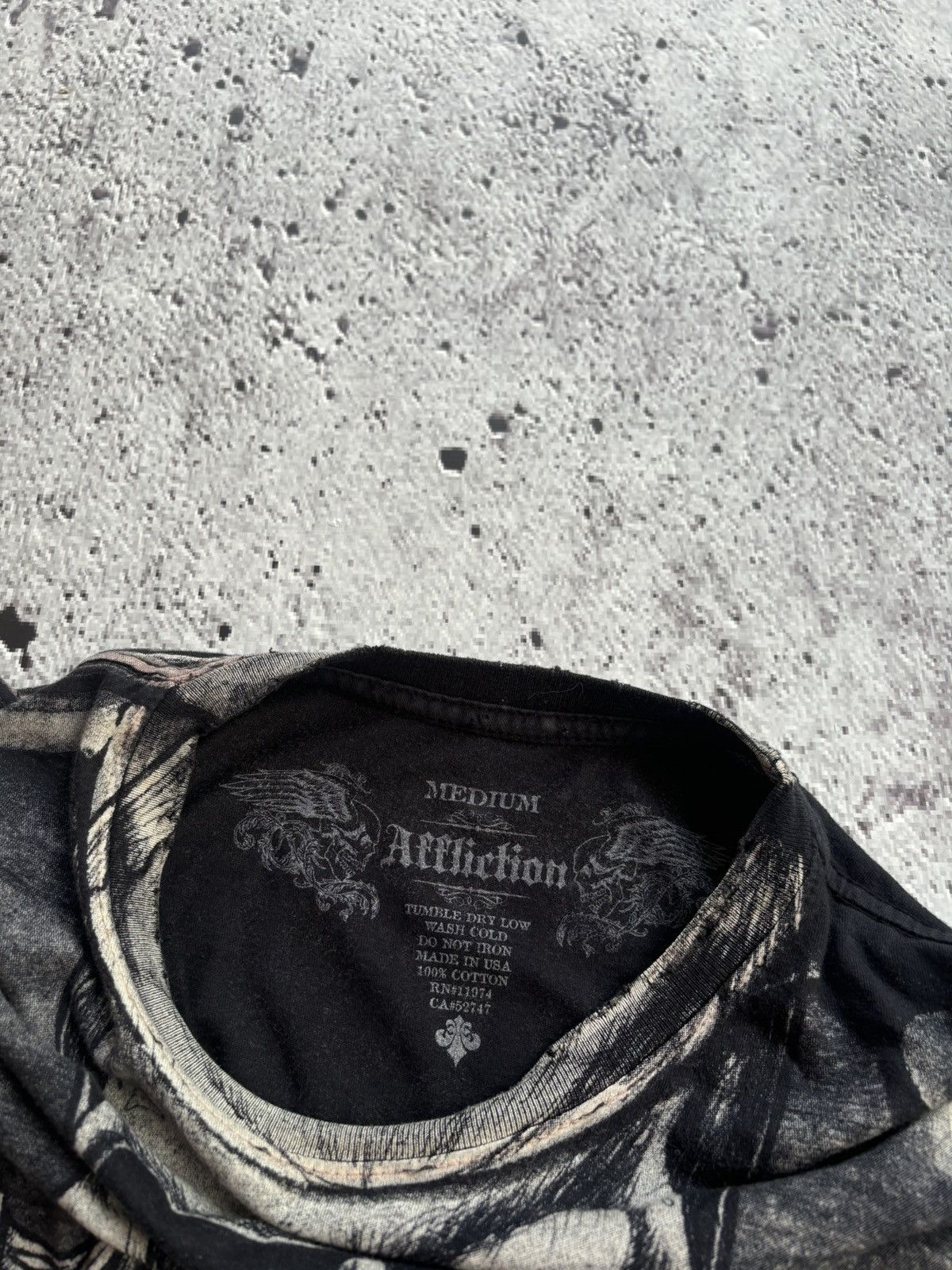 Affliction Y2k Affliction skull tribal punk tshirt Size US M / EU 48-50 / 2 - 5 Thumbnail