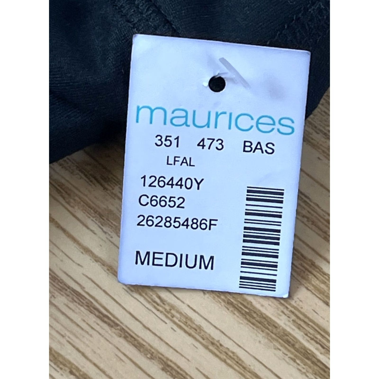 Vintage Maurices Shorts Womens Medium Biker Black Pull On Stretch Slash Pockets Casual Size 32" / US 10 / IT 46 - 5 Thumbnail