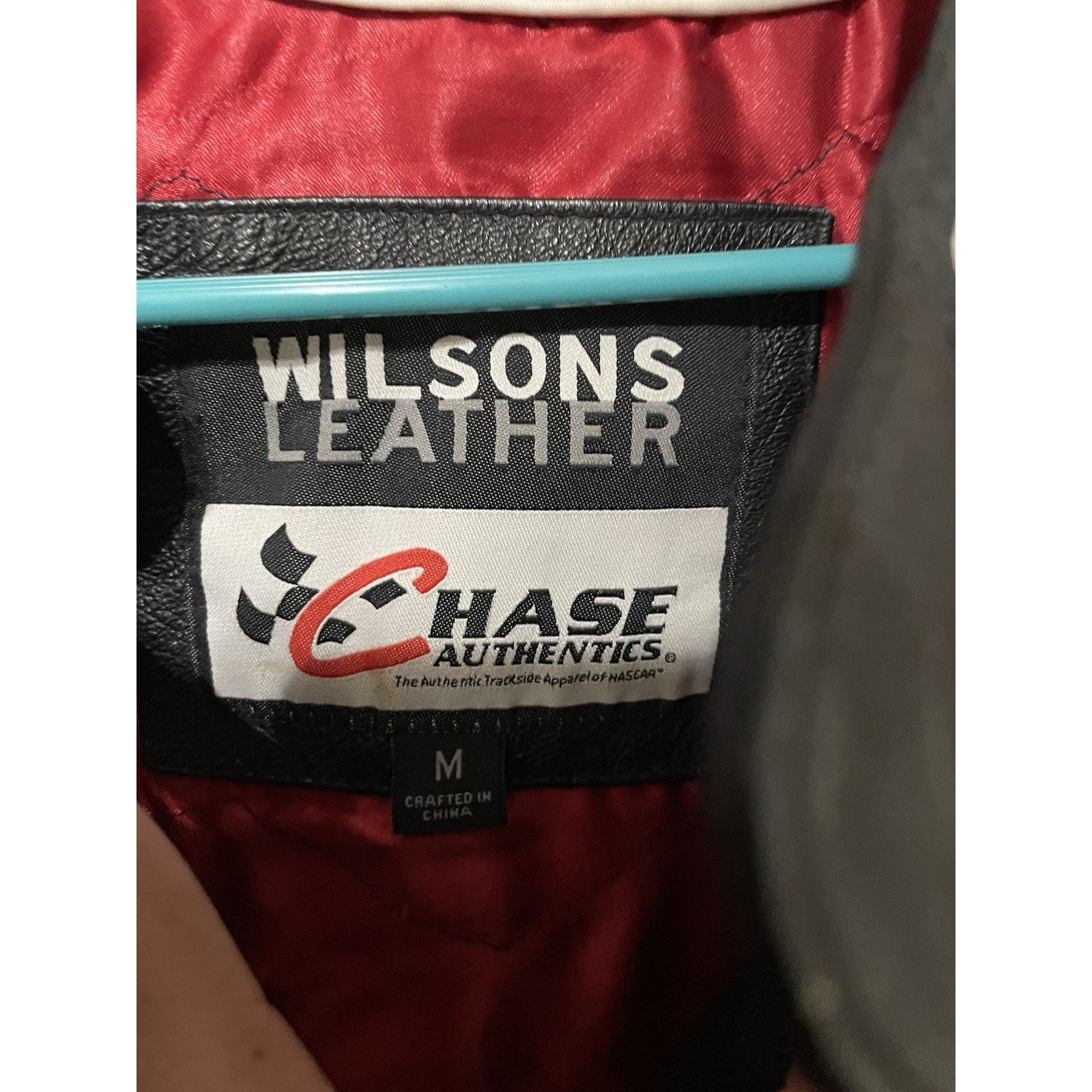 Chase Authentics Size M-VTG Dale Earnhardt Jr Wilsons Leather Jacket NASCAR Size US M / EU 48-50 / 2 - 3 Thumbnail