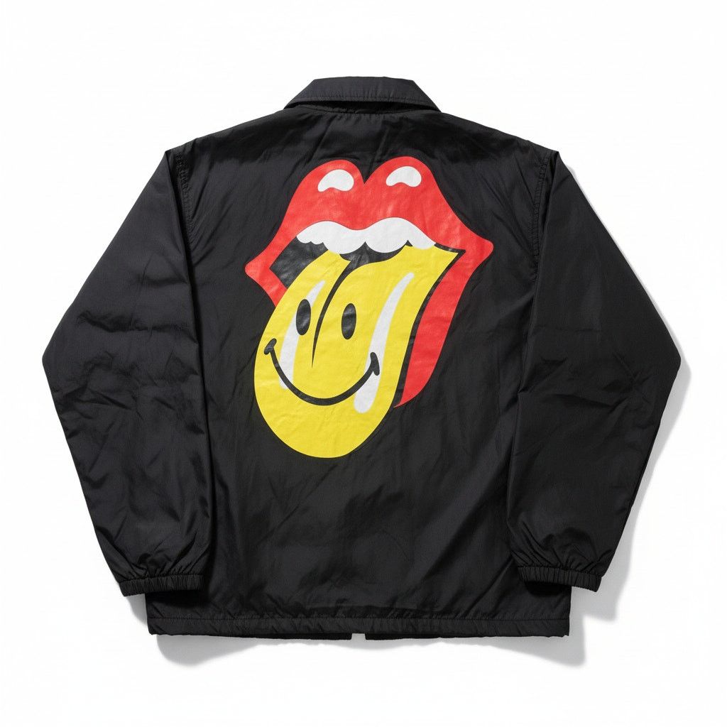 Market Rolling Stones x Market Studios Black Windbreaker Jacket Size US M / EU 48-50 / 2 - 2 Thumbnail