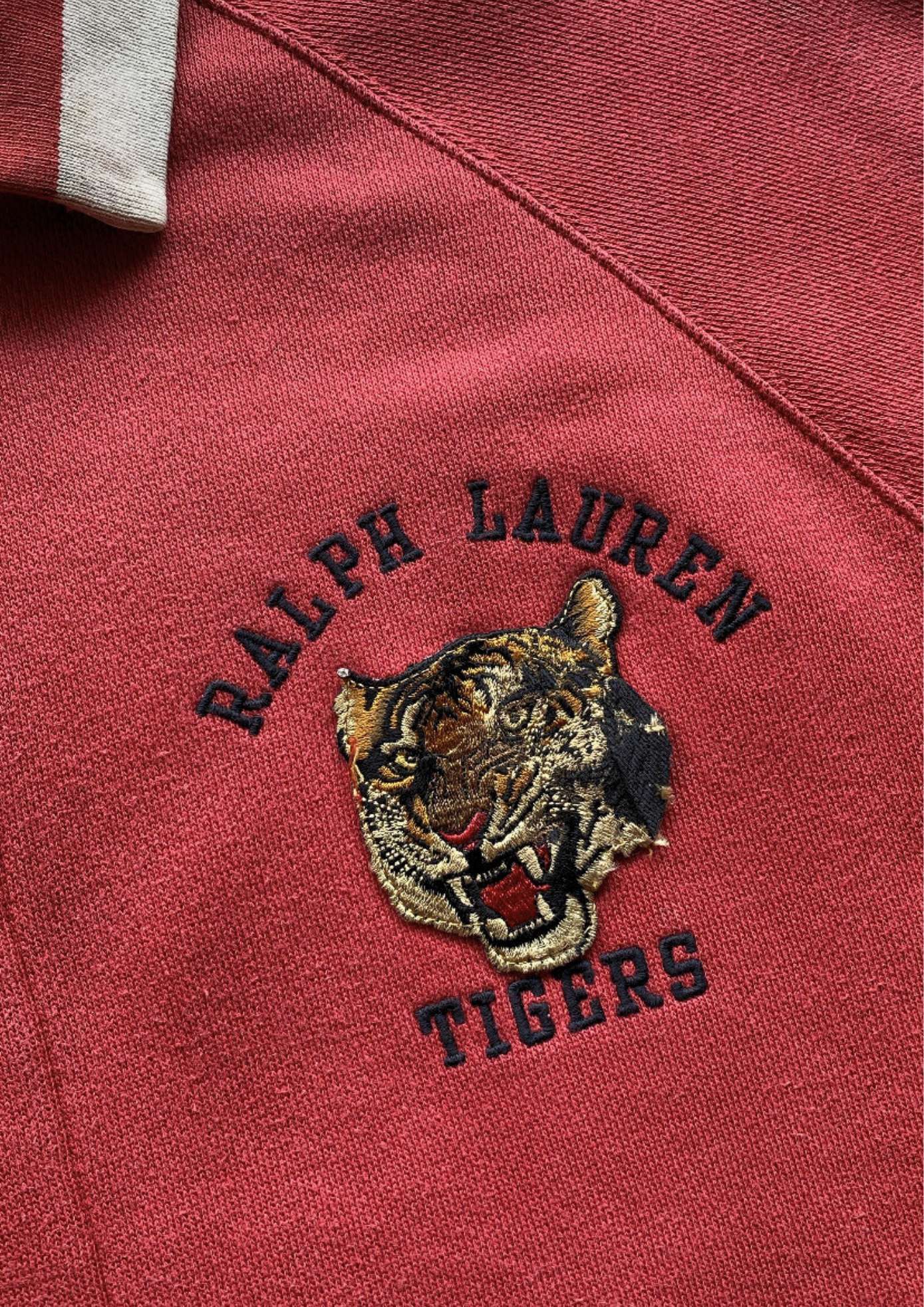 Polo Ralph Lauren Vintage 1990's Ralph Lauren Polo Sport Tiger Sun Faded Red Size US M / EU 48-50 / 2 - 2 Thumbnail