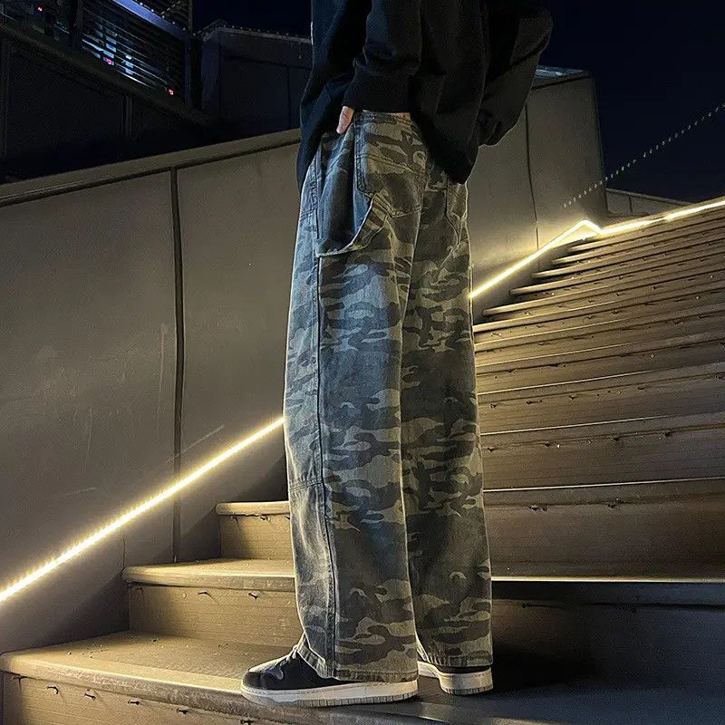 Japanese Brand × Jean Loose high street wide leg camouflage jeans Size US 32 / EU 48 - 2 Thumbnail