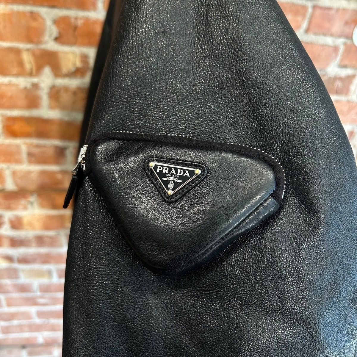 Prada PRADA X RAF SIMONS NAPPA LEATHER BOMBER JACKET ‘BLACK’ Size US L / EU 52-54 / 3 - 3 Thumbnail