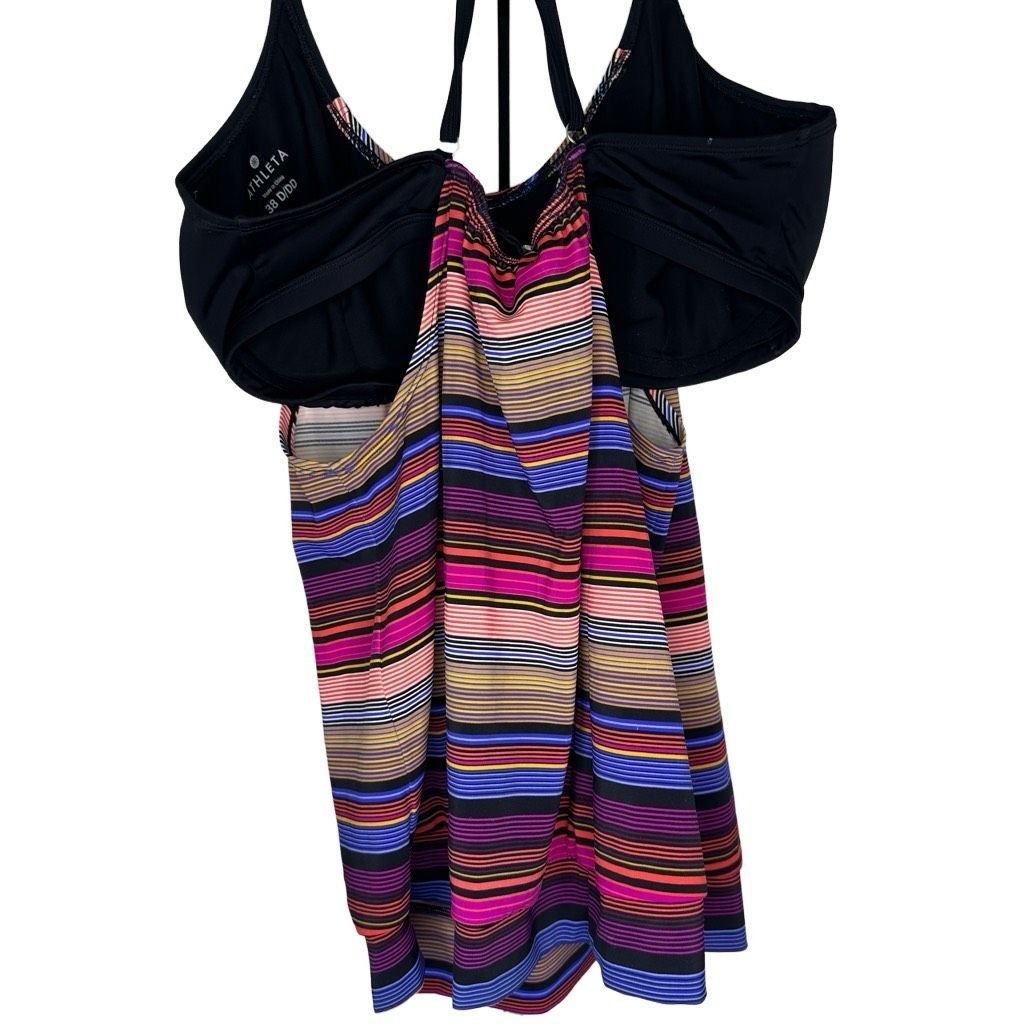Athleta ATHLETA Swim Top Capri Striped Blousy Tankini Swimwear Under Size XL / US 12-14 / IT 48-50 - 3 Thumbnail