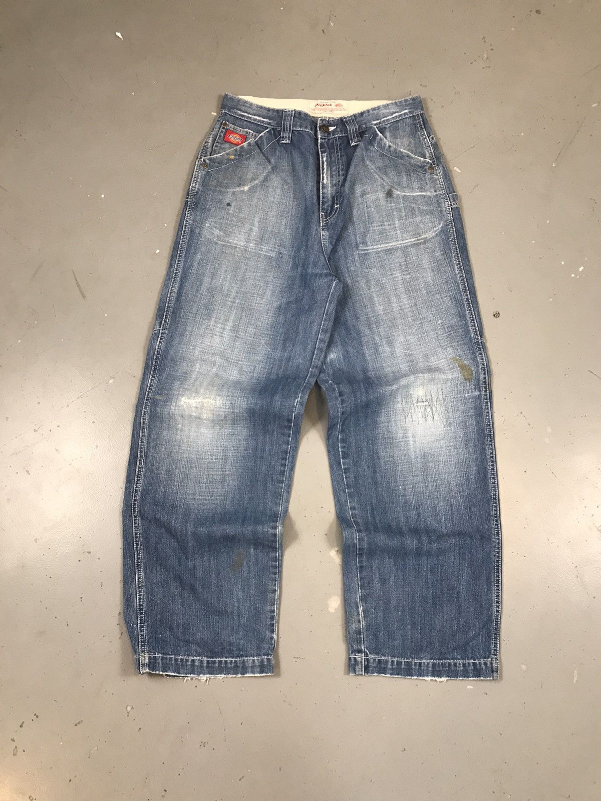 Dickies × Vintage Vintage Dickies big baddy big pocket embroidered denim Size US 31 - 2 Thumbnail