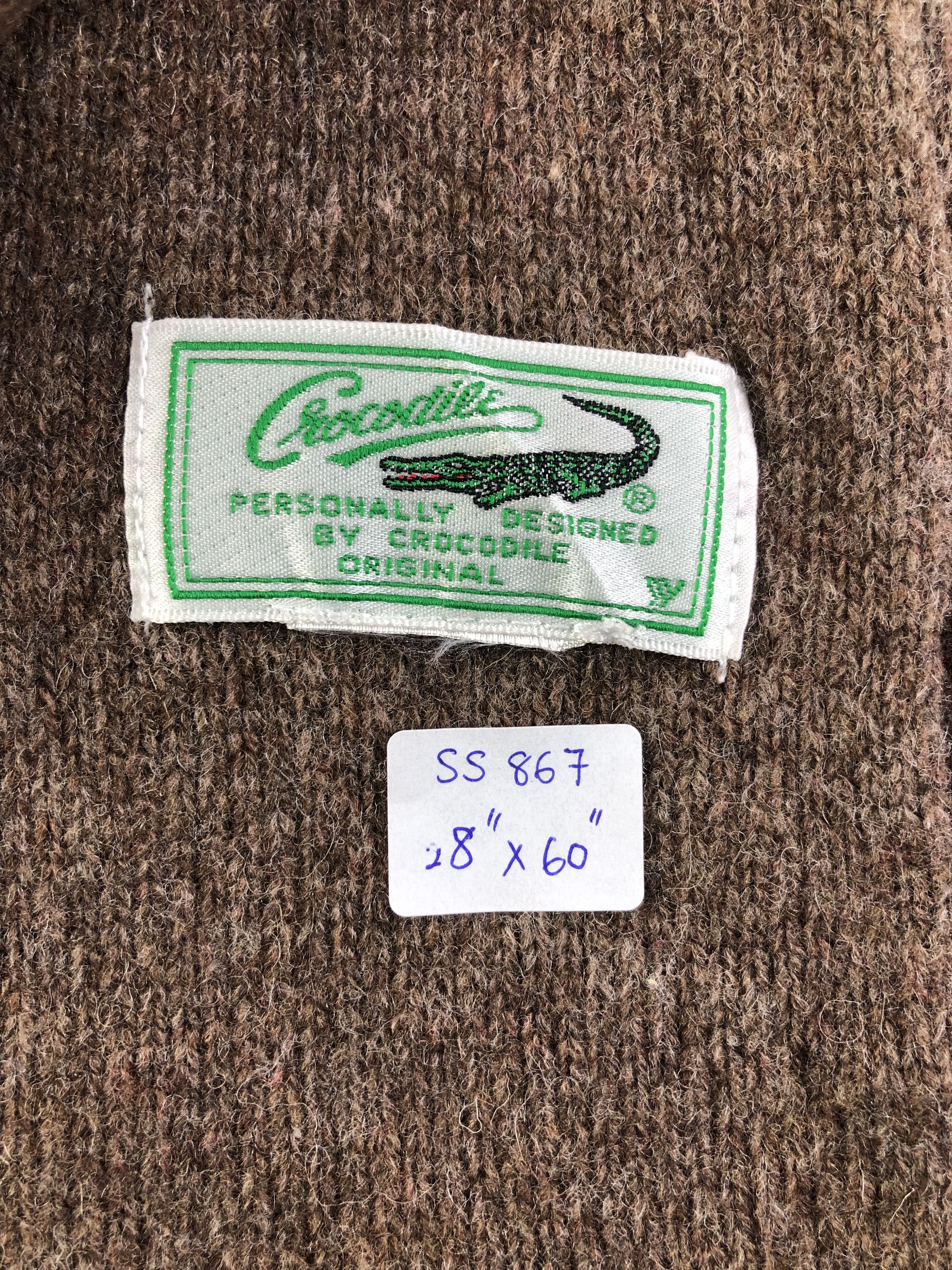 Vintage Crocodile Scarf / Muffler / Neckwear Size ONE SIZE - 4 Thumbnail