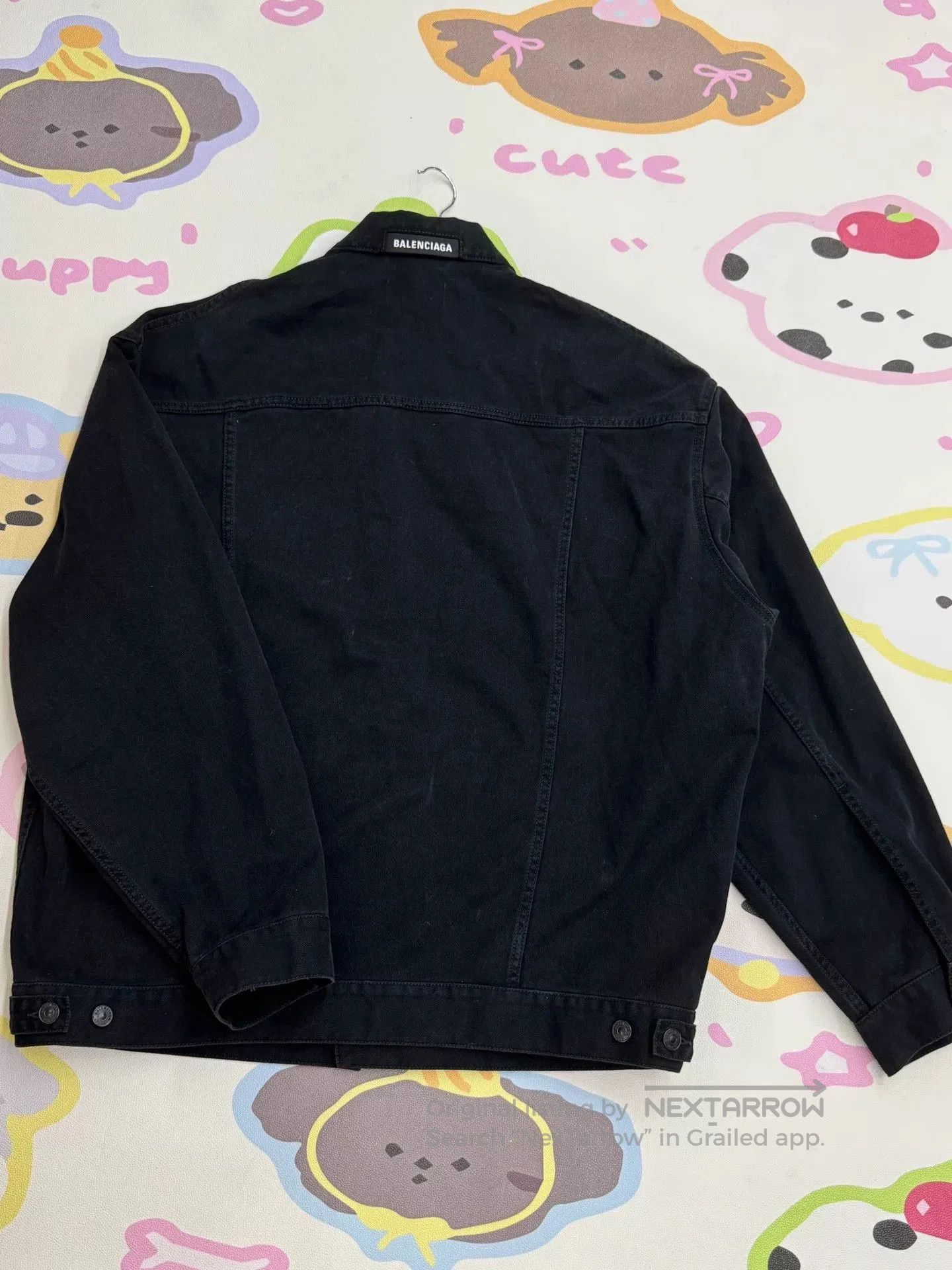 Balenciaga Balenciaga Logo Collar Denim Jacket. Size US XS / EU 42 / 0 - 7 Thumbnail