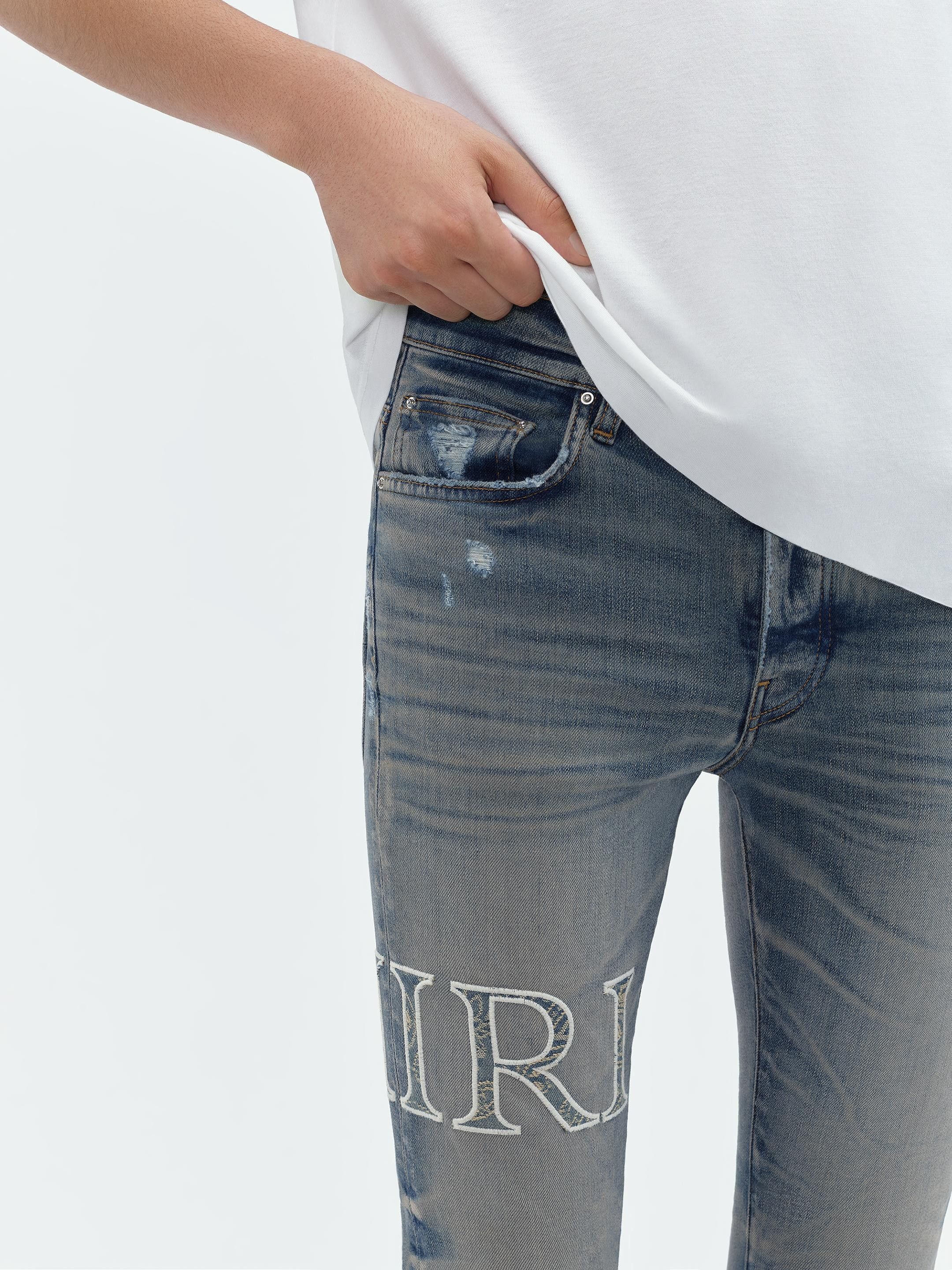 Amiri oc11z0225 Core Logo Jeans in Blue Size US 34 / EU 50 - 6 Thumbnail