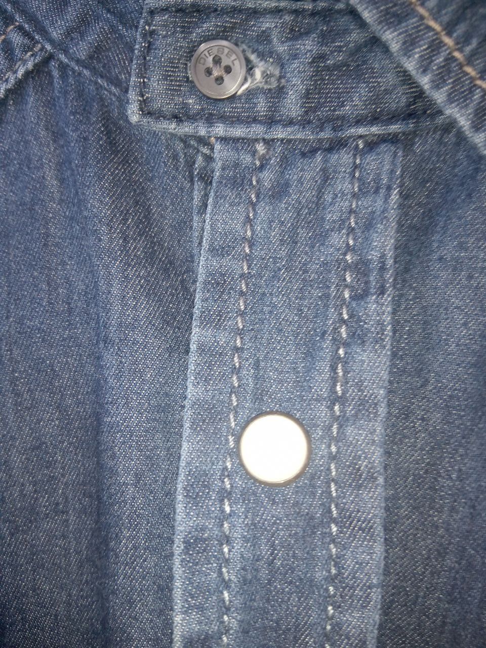 Diesel Diesel Dark Blue Denim Shirt Size US M / EU 48-50 / 2 - 6 Thumbnail