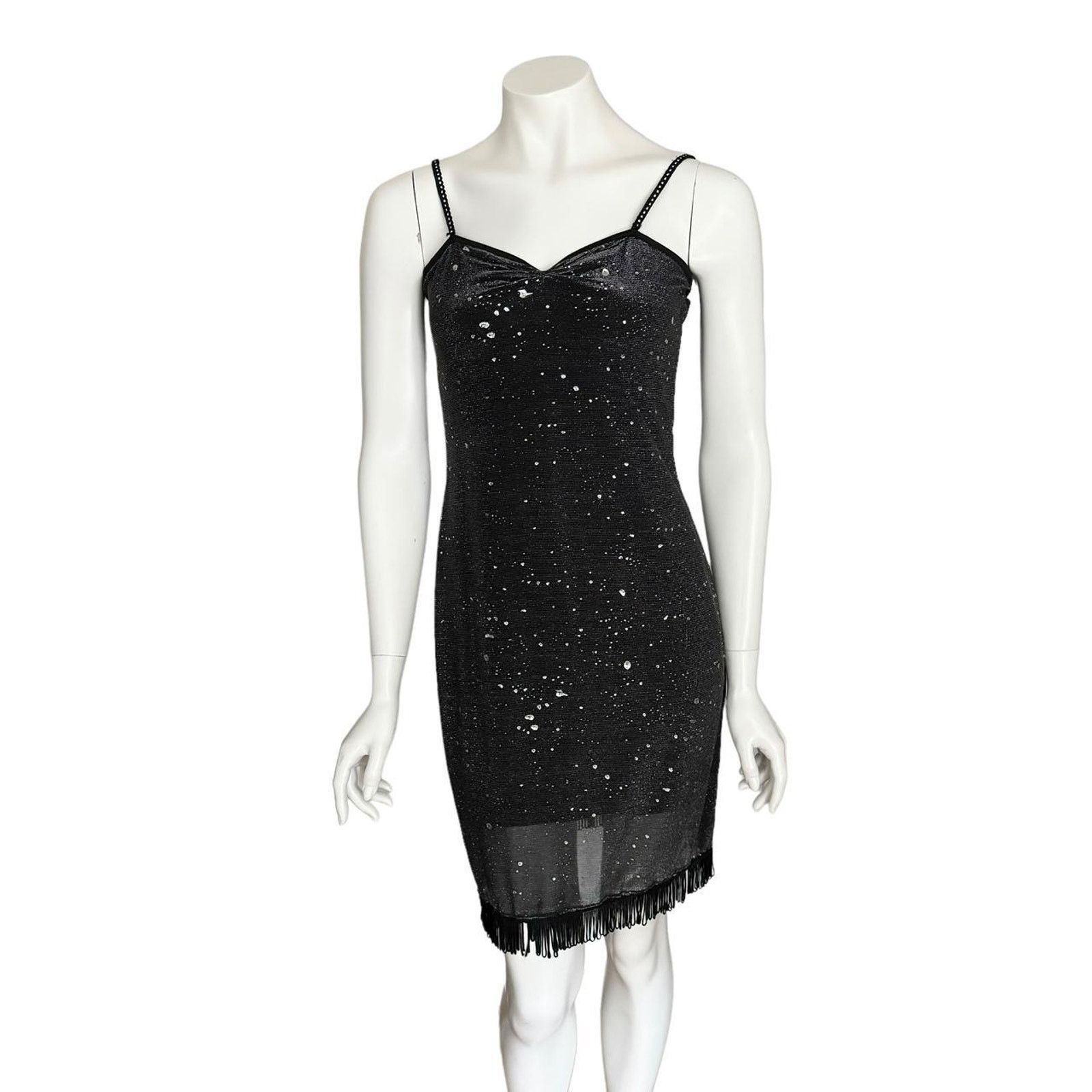 New Look × Vintage New Look Y2K Vintage Mesh Bodycon Midi Cami Dress Size M / US 6-8 / IT 42-44 - 1 Thumbnail