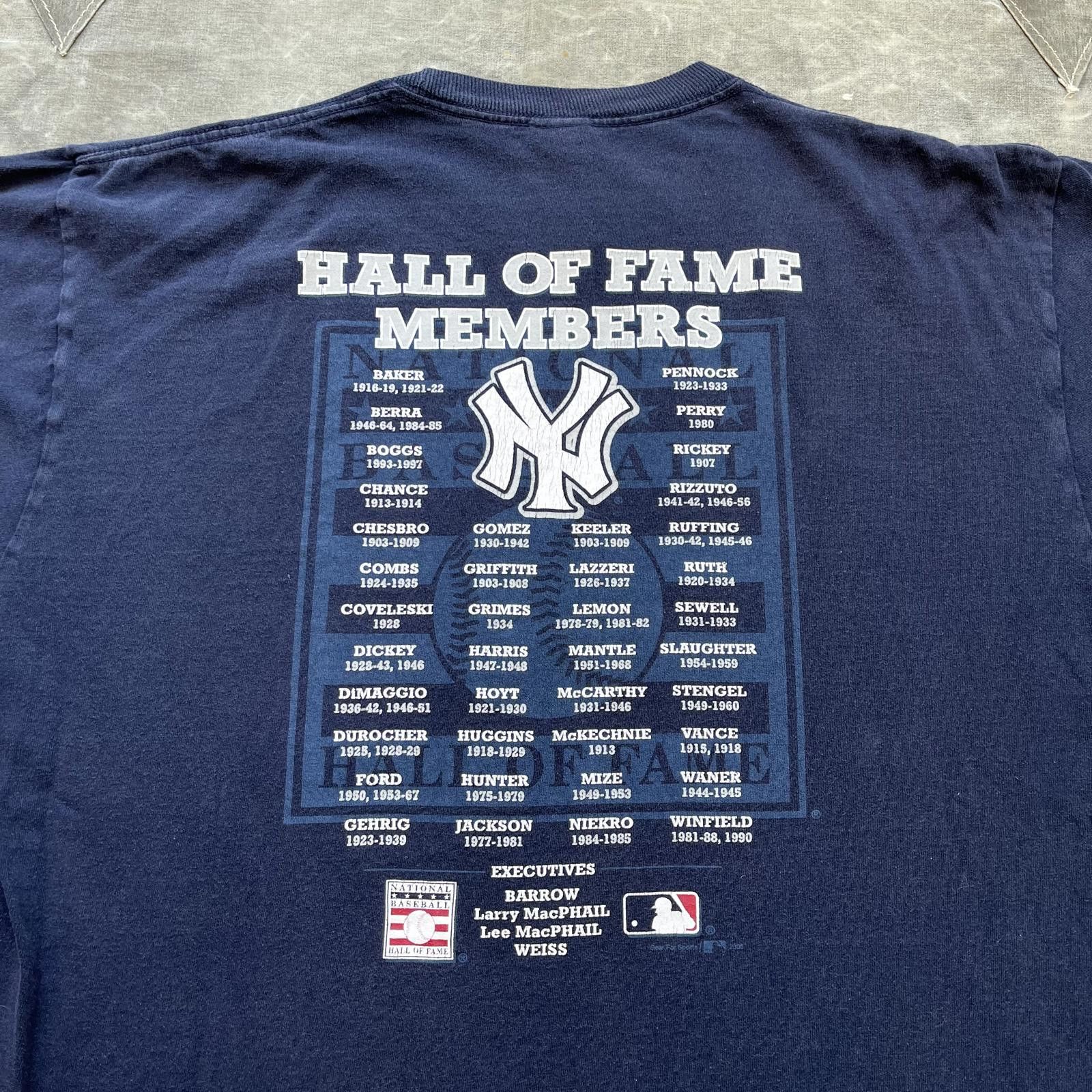 MLB × Vintage Vintage Y2K New York Yankees Hall of Fame Baseball MLB Shirt Size US XL / EU 56 / 4 - 5 Thumbnail