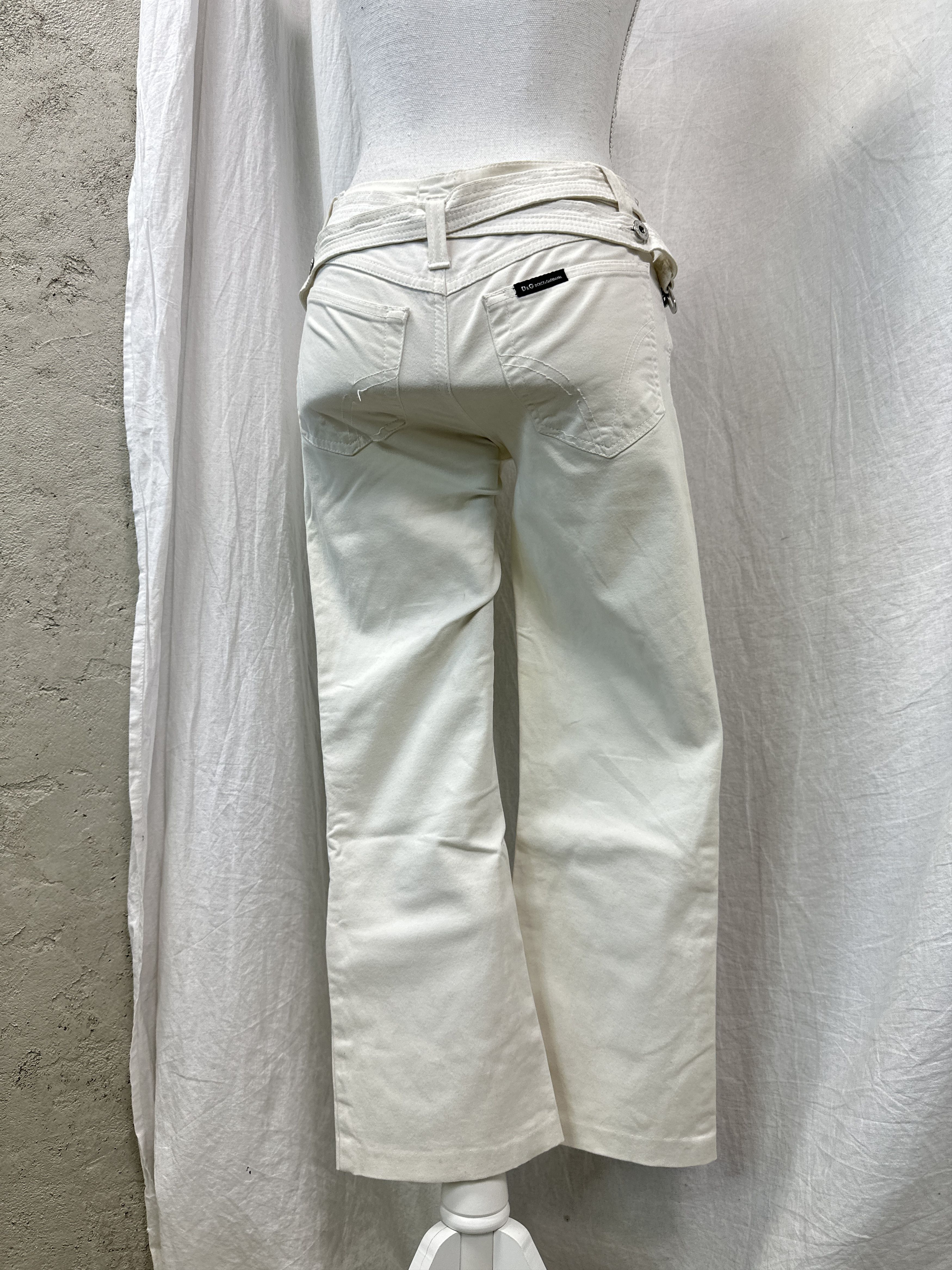 Dolce & Gabbana Vintage Old Money Capri Dolce & Gabbana Bondage Pants 00s Size 24" / US 00 / IT 34 - 1 Thumbnail