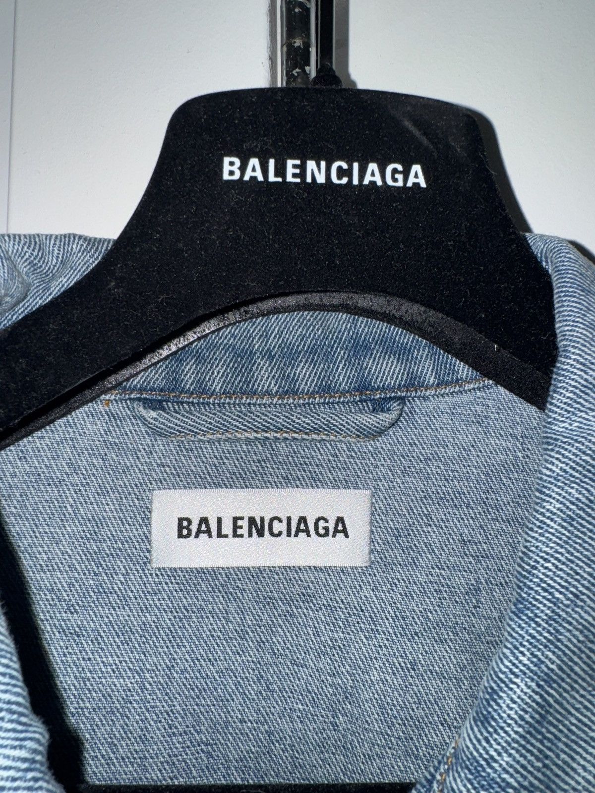 Balenciaga BALENCIAGA RHINESTONE DENIM JACKET Size US M / EU 48-50 / 2 - 3 Thumbnail
