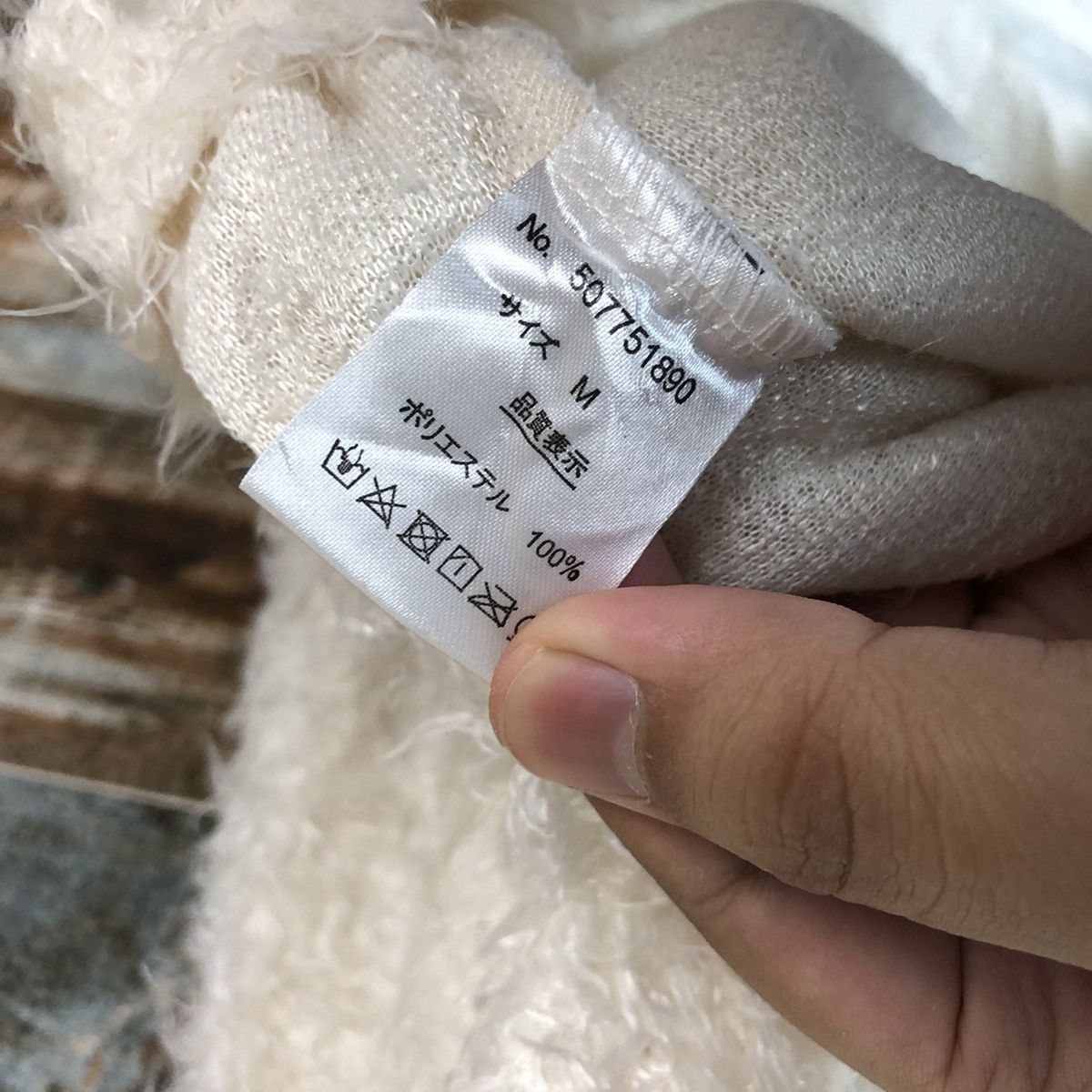 Homespun Knitwear × Japanese Brand DLL One Way White Mohair shaggy fur vintage Knitwear #C055 Size S / US 4 / IT 40 - 11 Thumbnail