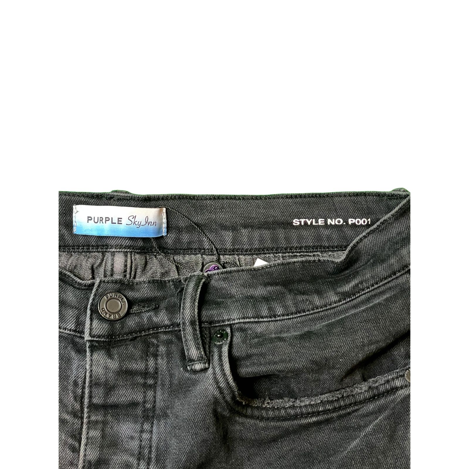 Purple Purple Sky Inn Black Blue Jeans Size US 32 / EU 48 - 3 Thumbnail