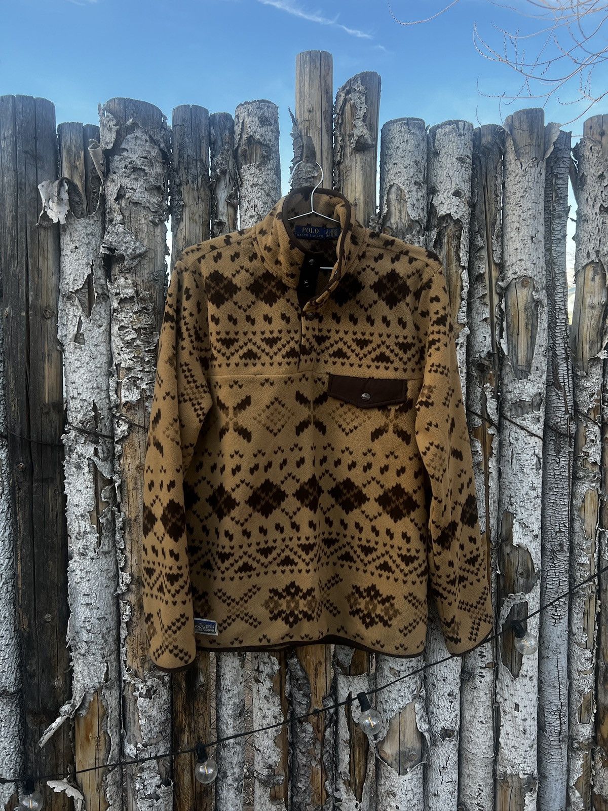 Polo Ralph Lauren Polo Ralph Lauren Fair Isle Snap Fleece Pullover Size US S / EU 44-46 / 1 - 1 Thumbnail