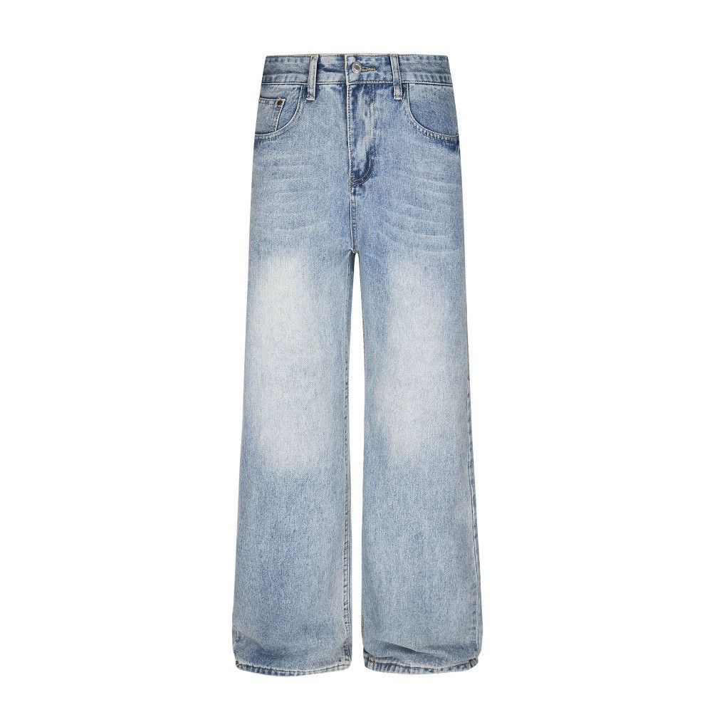 Vintage Retro distressed loose flared washed distressed jeans Size US 32 / EU 48 - 1 Thumbnail