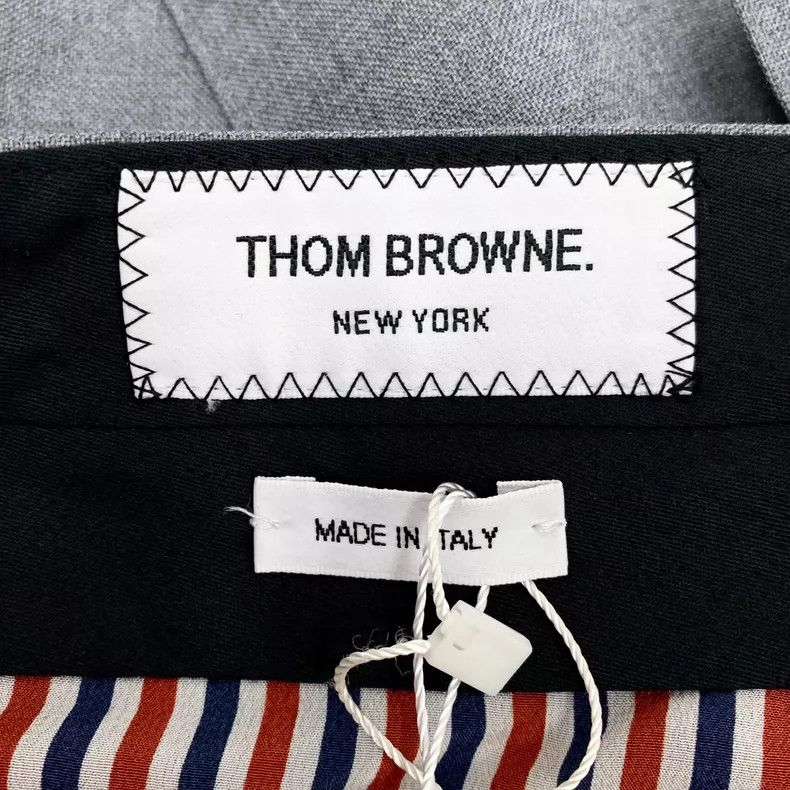 Thom Browne Thom Browne Gray wool leisure pleated half skirt Size 26" / US 2 / IT 38 - 5 Thumbnail
