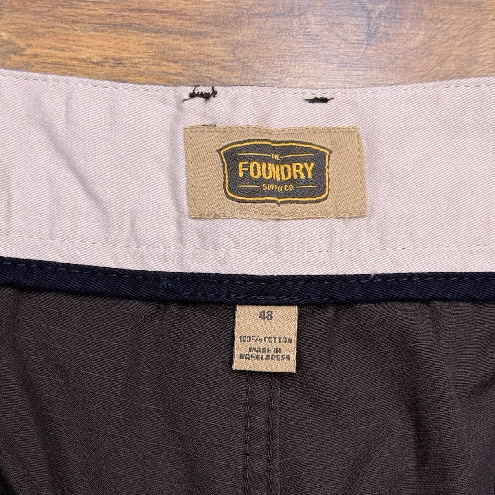 Vintage Foundry Cargo Shorts Mens 48 Gray Regular Waistband Extender New Size US 32 / EU 48 - 5 Thumbnail