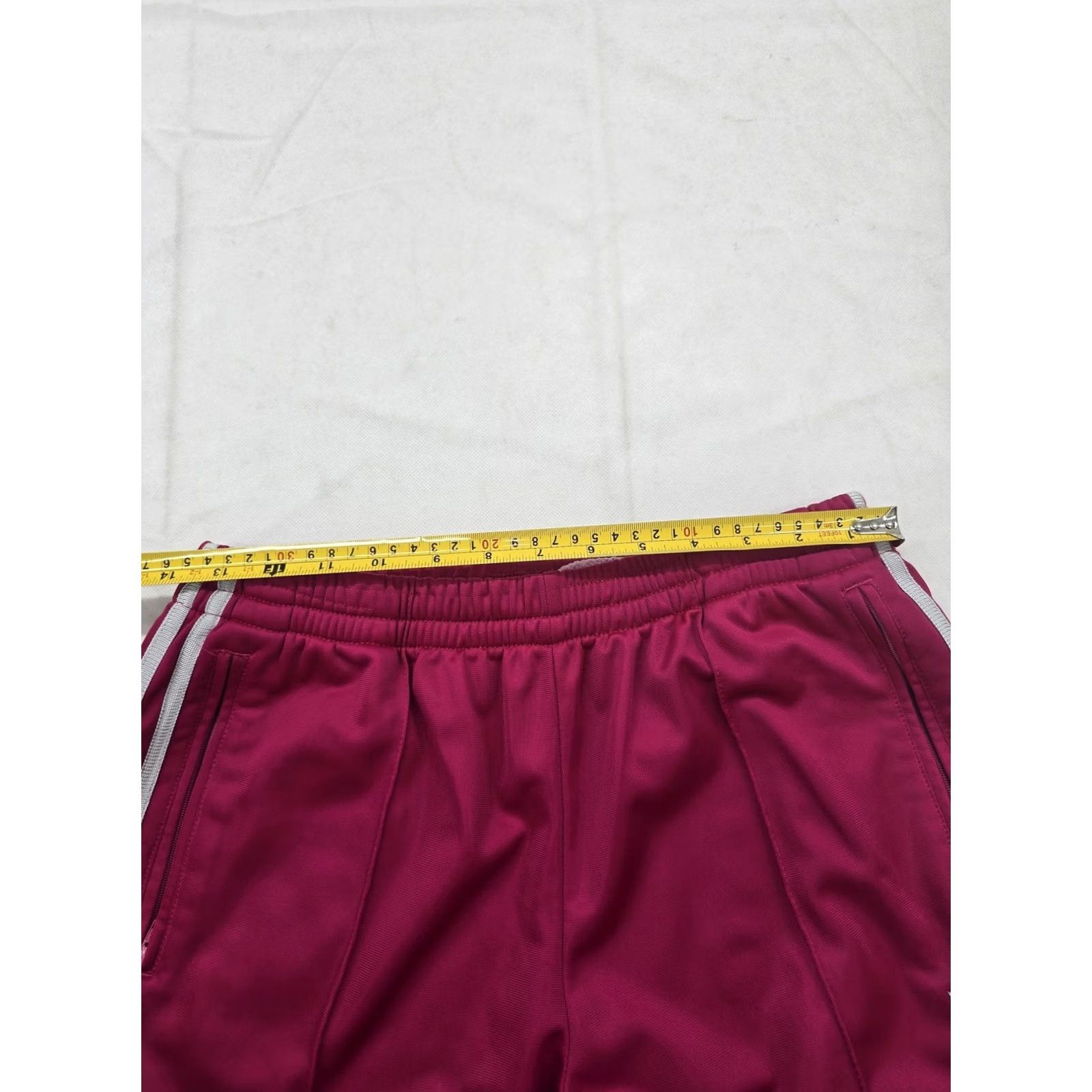 Adidas Adidas Track Pants Unisex Magenta Striped Loose Fit Drawcord Pants Size 32" / US 10 / IT 46 - 6 Thumbnail