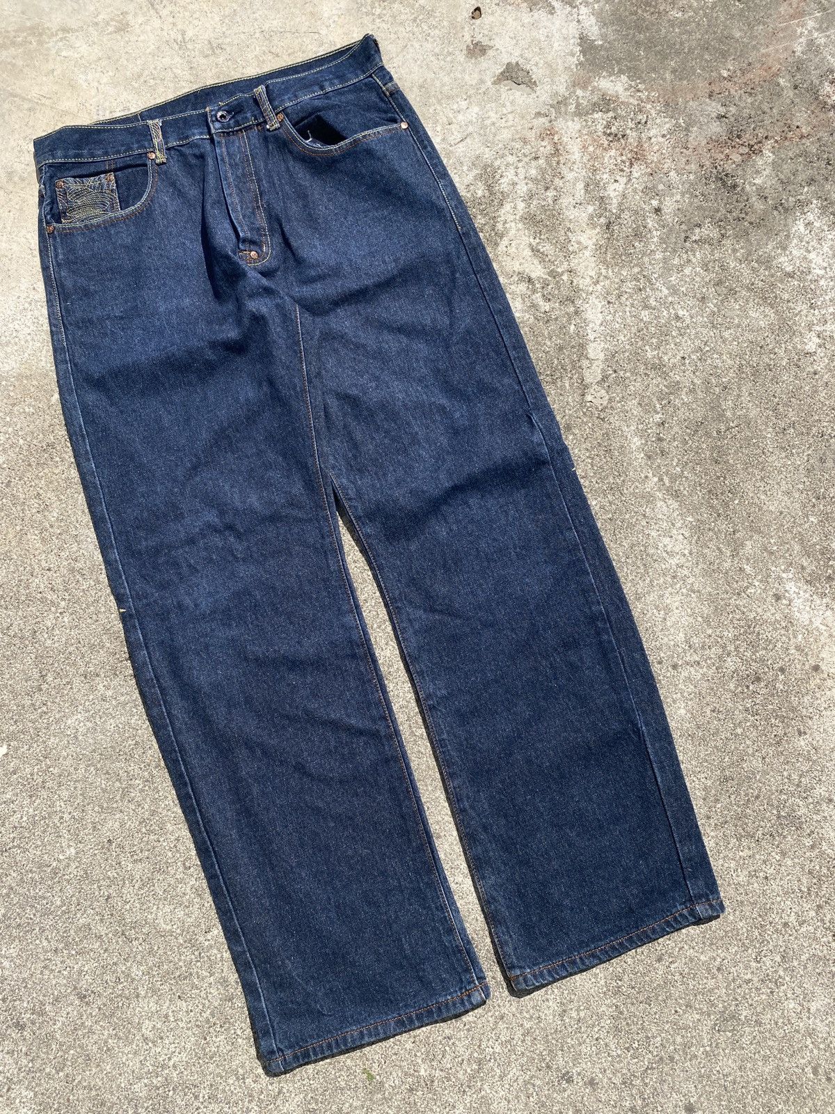 JNCO RMC Embroidery Denim Jean Size US 36 / EU 52 - 4 Thumbnail