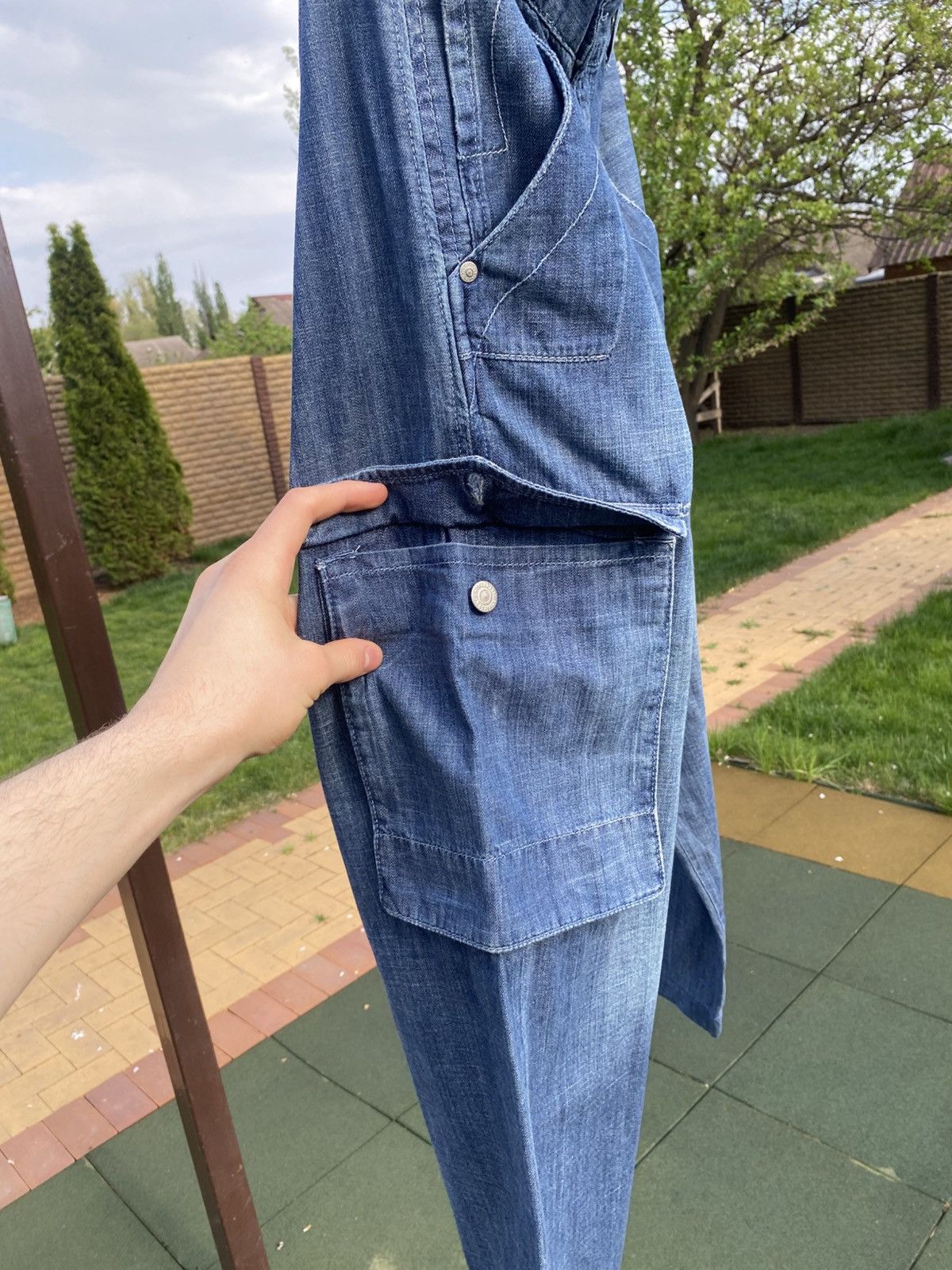 Levi's × Vintage Levi’s 617 Vintage Cargo Jeans, Y2K Levi’s Utility Denim, Size US 34 / EU 50 - 10 Thumbnail