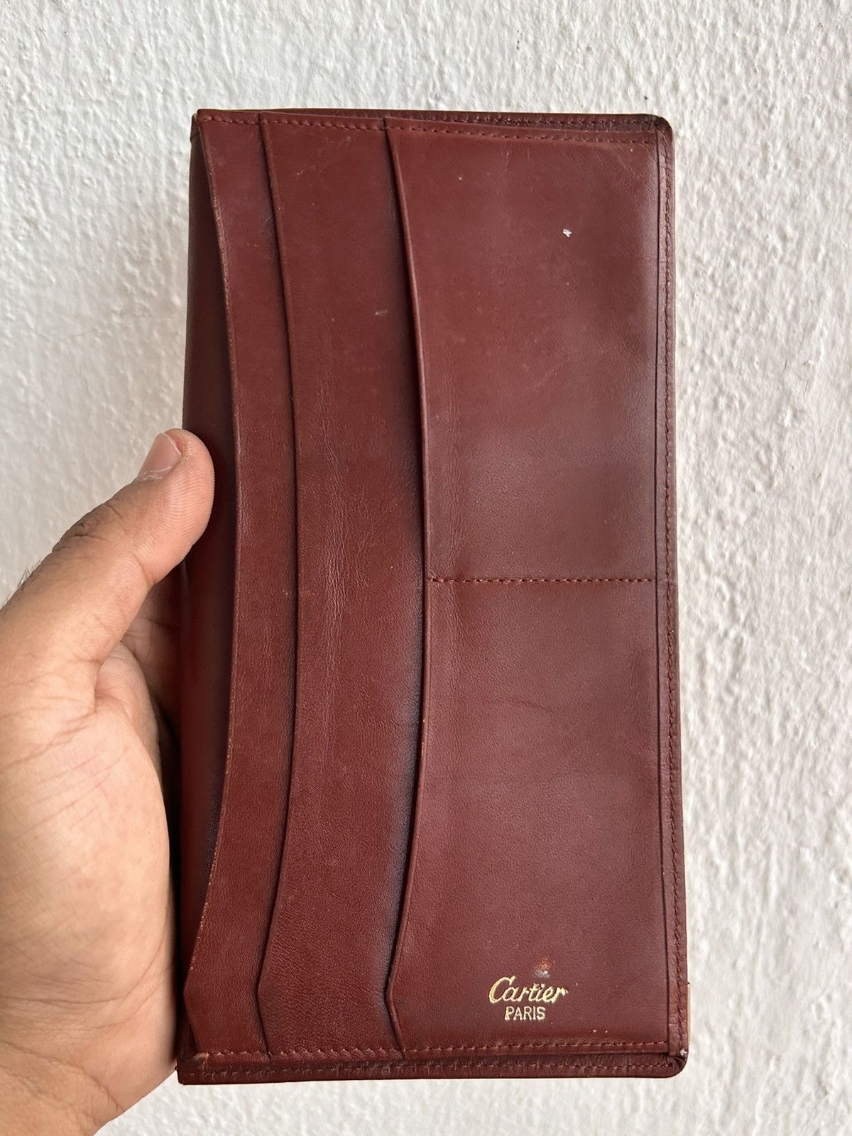 Cartier Leather bifold wallet brown Size ONE SIZE - 7 Thumbnail
