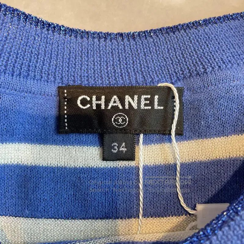 Chanel Chanel Multicolor Striped Knit Short Sleeve T-shirt . Size S / US 4 / IT 40 - 3 Thumbnail