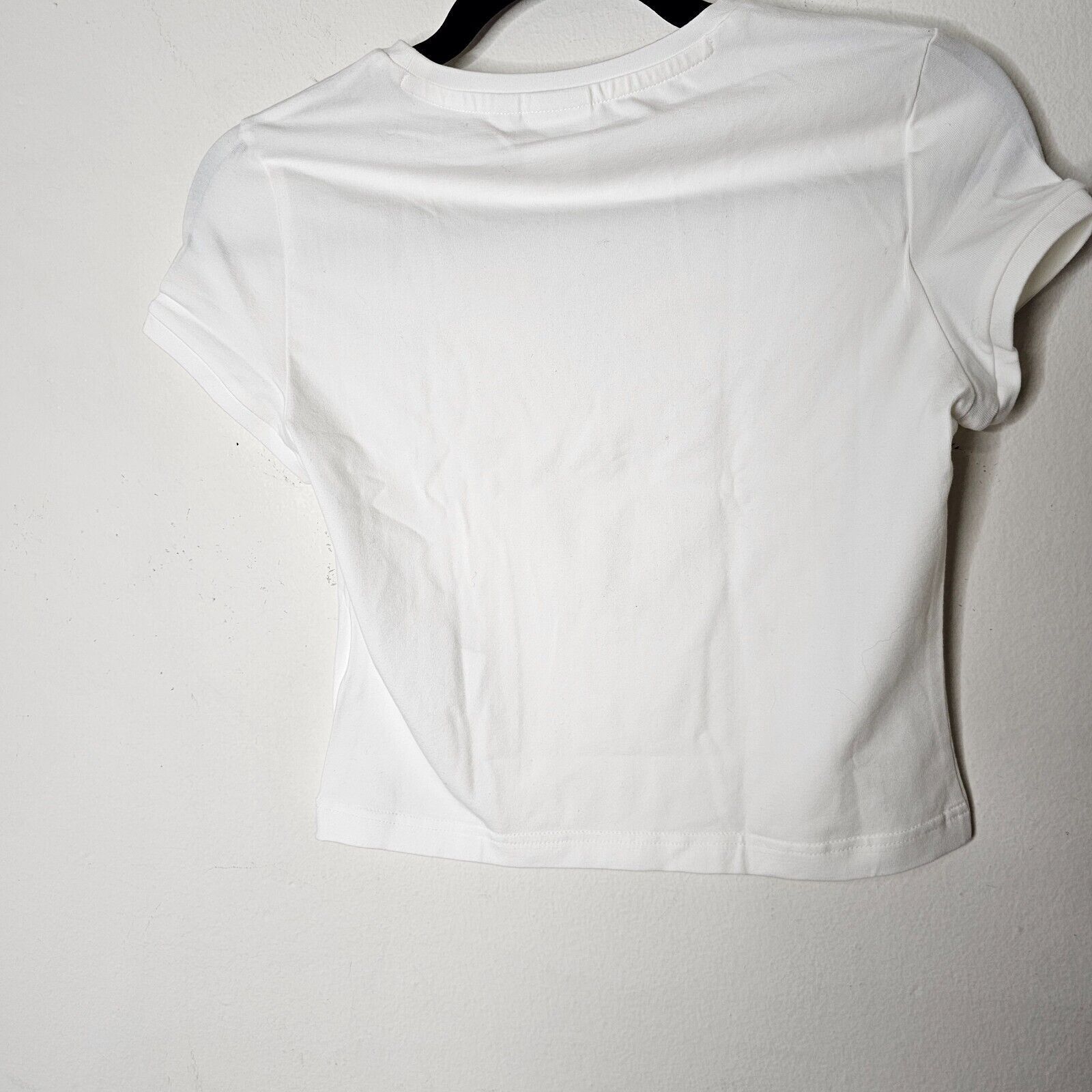 Puma Puma X Dua Lipa White Butterfly Hologram Graphic Crop Tee SM Size S / US 4 / IT 40 - 4 Thumbnail