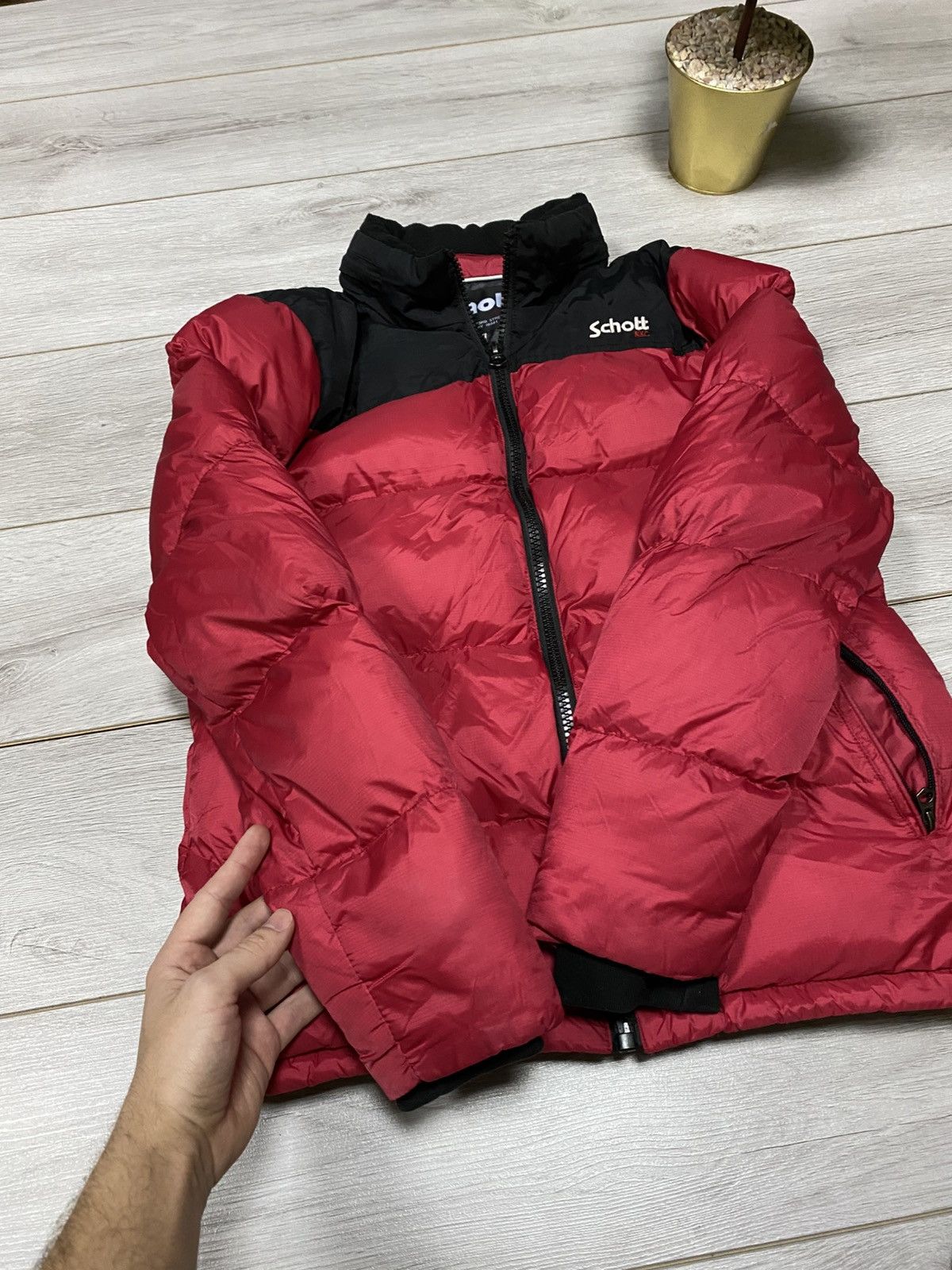 Schott Schott puffer jacket zip Size US S / EU 44-46 / 1 - 4 Thumbnail