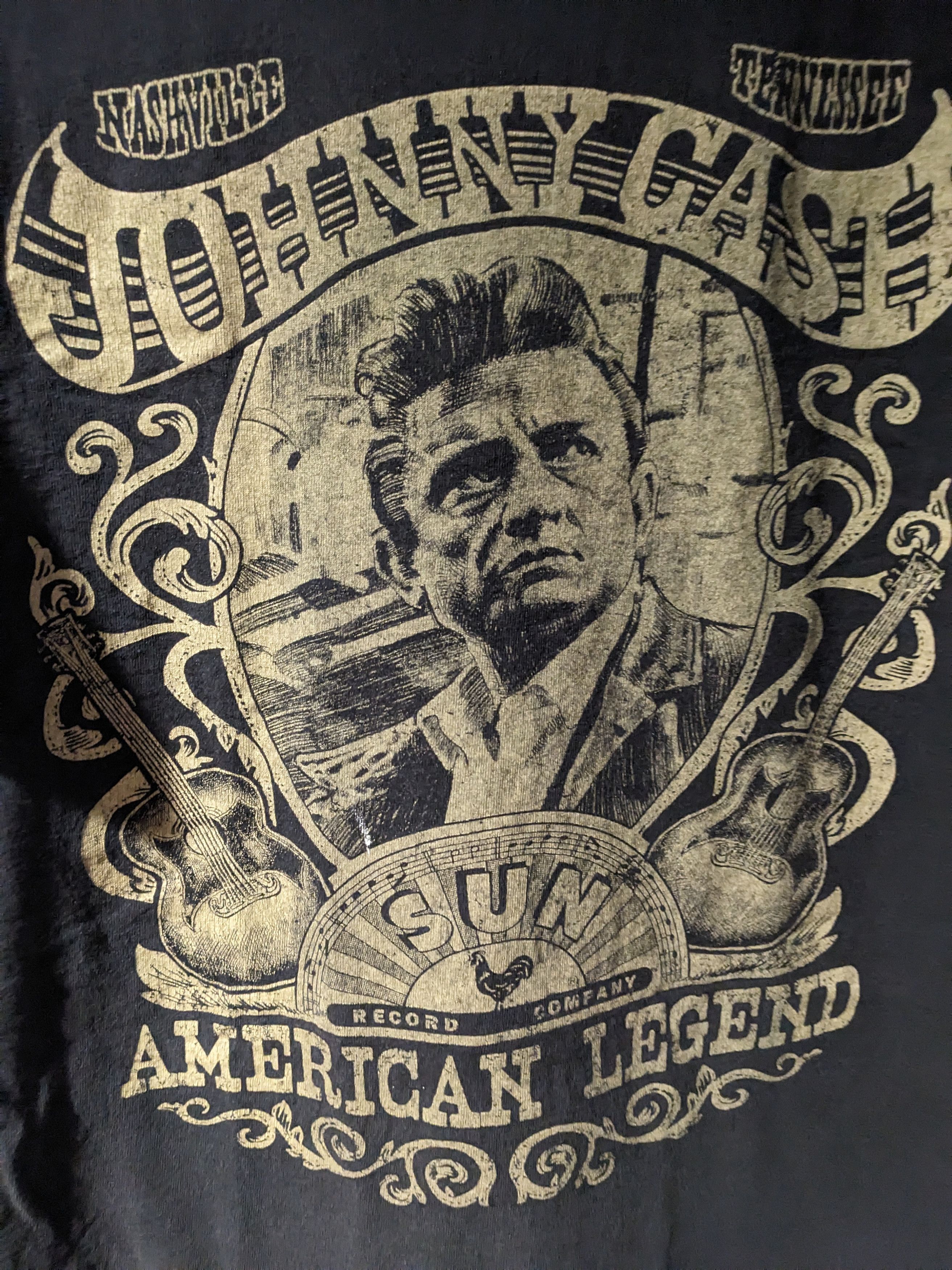 Band Tees × Vintage Vintage 2010's Johnny Cash American Legend Country T-Shirt Size US L / EU 52-54 / 3 - 2 Thumbnail
