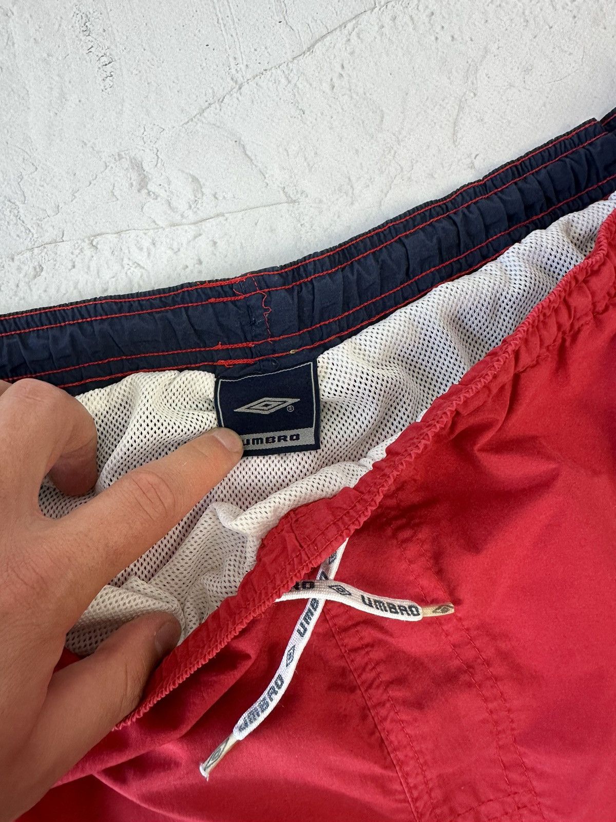 Umbro × Vintage Y2K Vintage Umbro Nylon Shorts Size US 32 / EU 48 - 4 Thumbnail