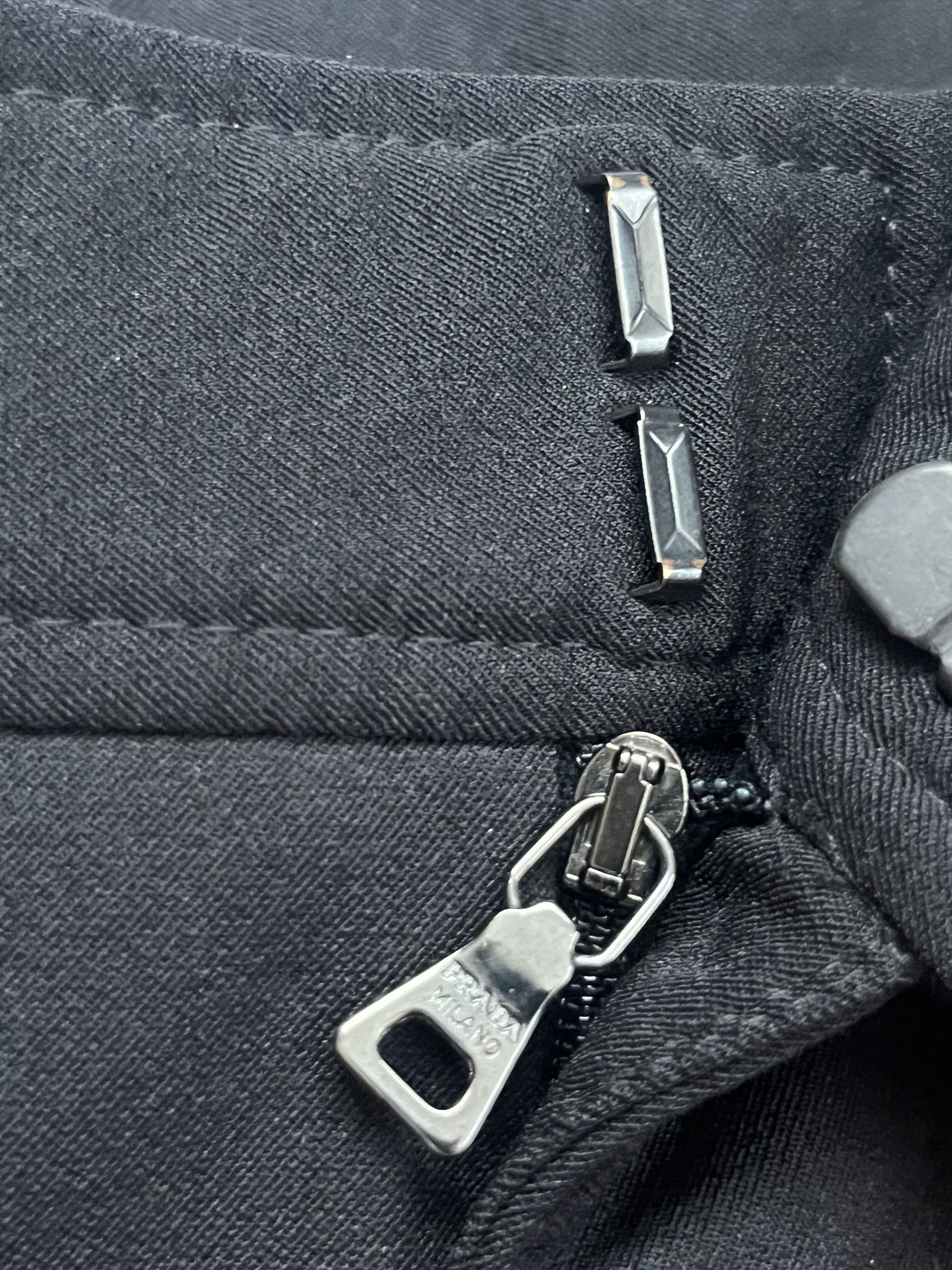 Prada Vintage Prada Bondage Nylon Ski Pants Black Men's Size 50 Size US 34 / EU 50 - 9 Thumbnail